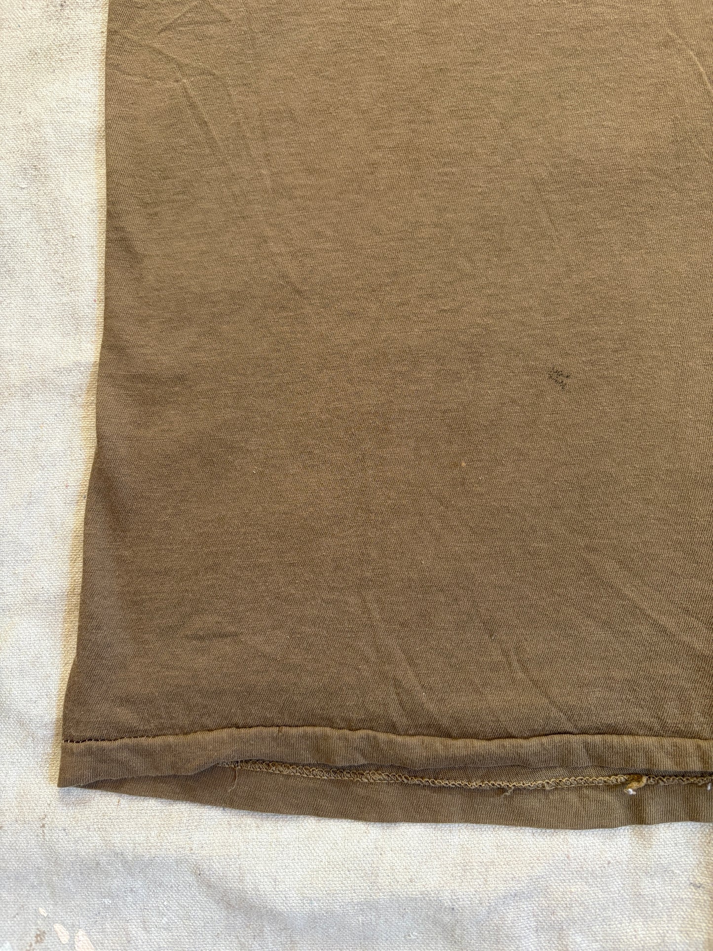 Vintage 80s Blank Brown Tee