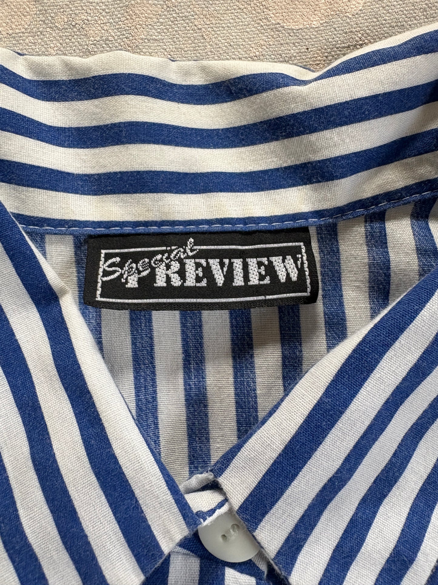 Vintage 90s Striped Button Up Shirt