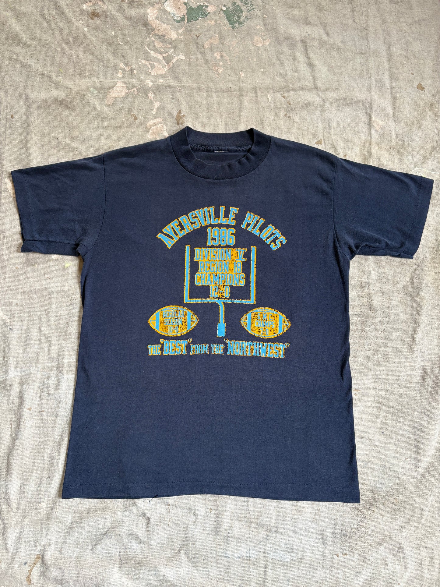 80s Ayersville Pilots Football Tee