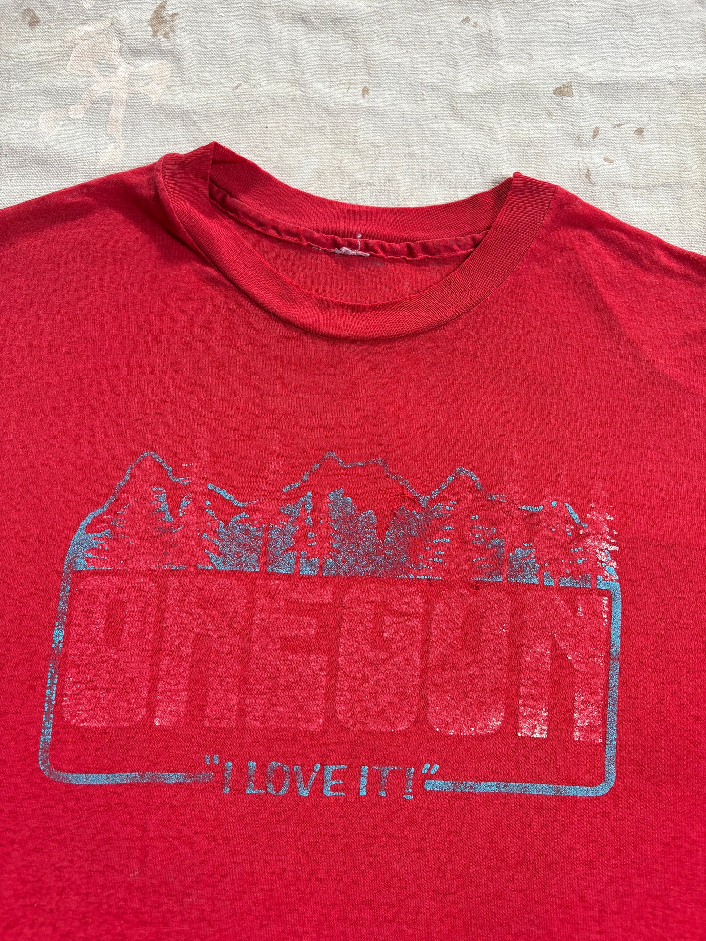80s Paper Thin Oregon I Love It Tee