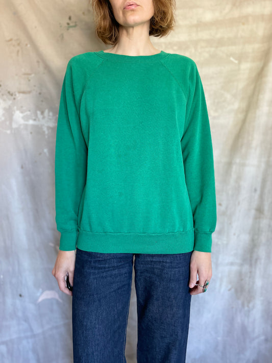 80s Blank Green Sweatshirt