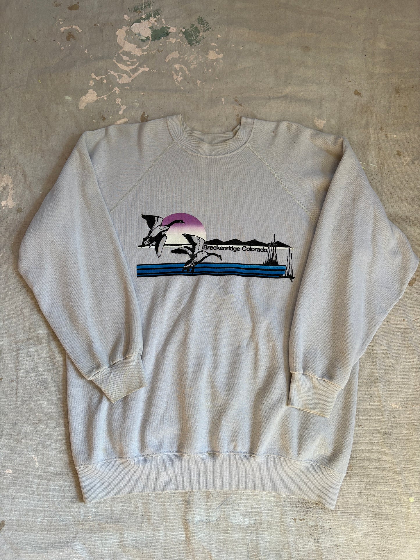 Vintage 80s Breckenridge Colorado Flying Geese Sweatshirt