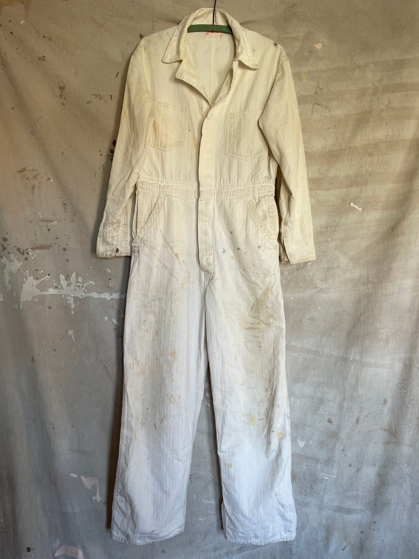 70s White HBT Coveralls