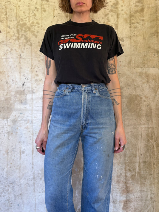 Vintage 80s Bethel Park Seahawks Swimming Tee