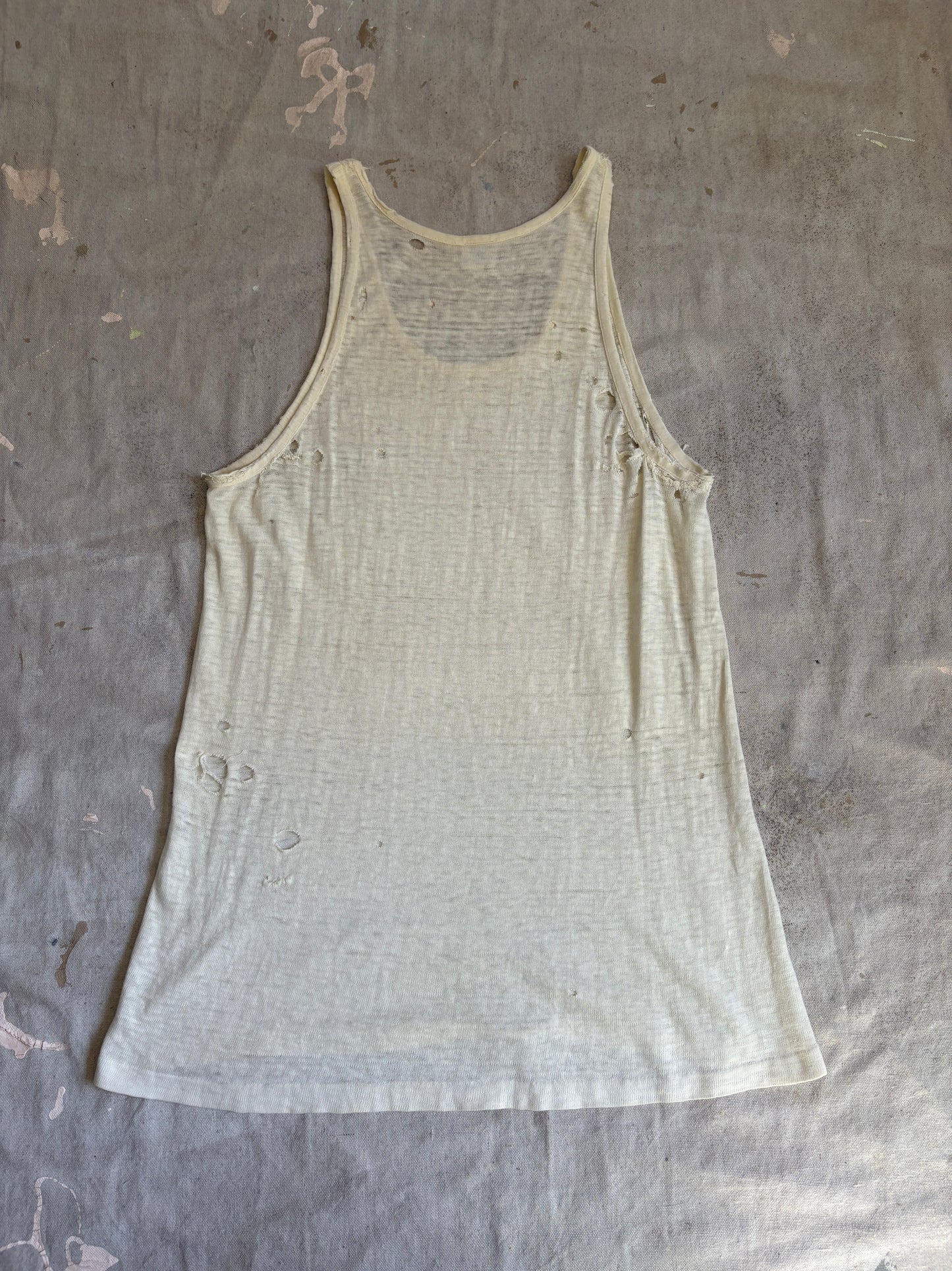 40s Bodyguard Ecru Tank Top