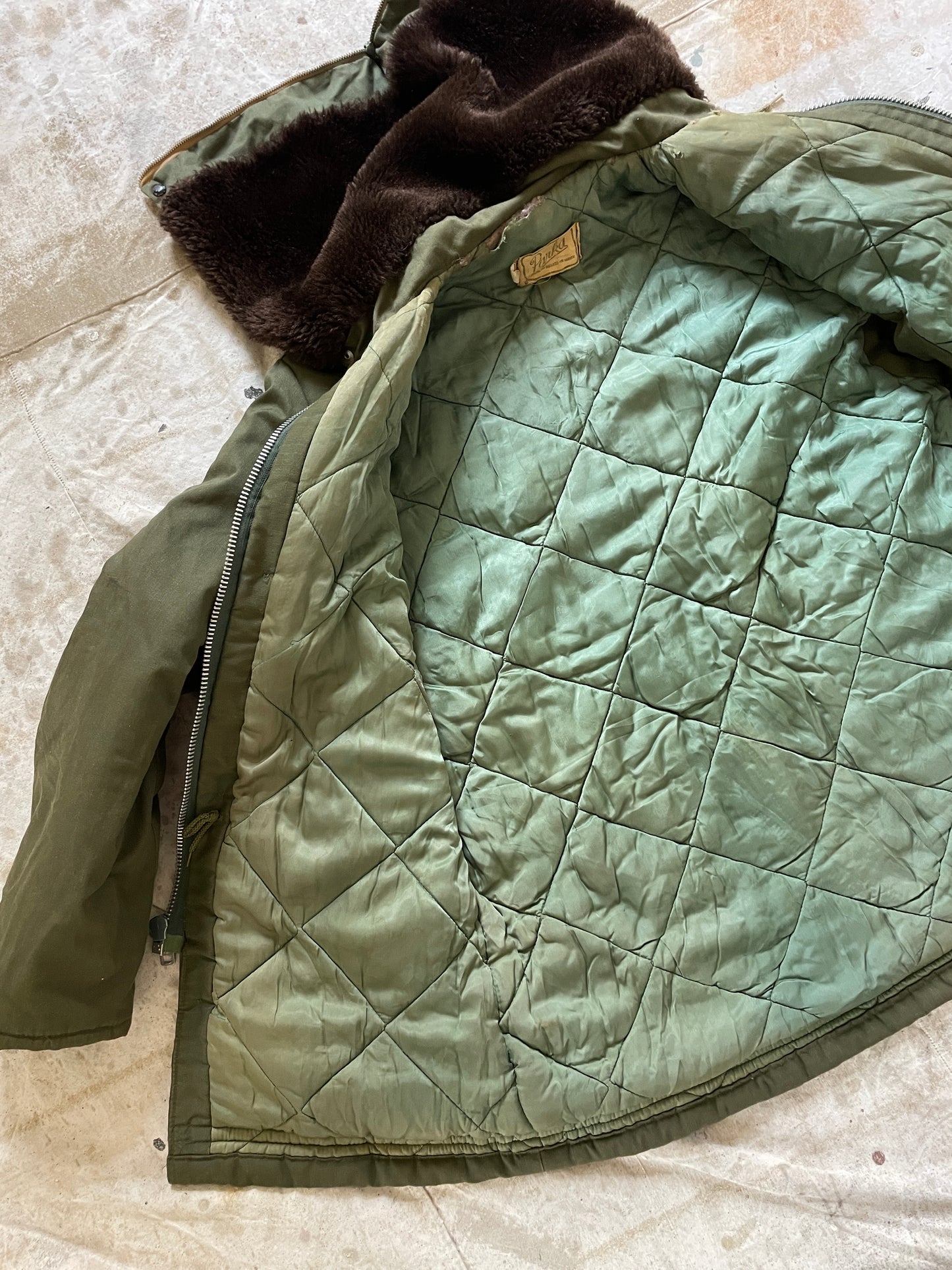 70s Army Green Parka