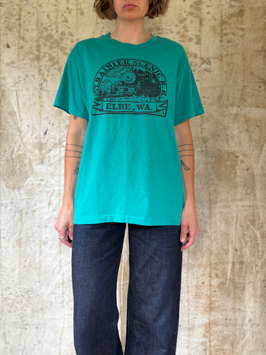 Vintage 90s Mt. Rainier Scenic Railroad Elbe Washington Tee