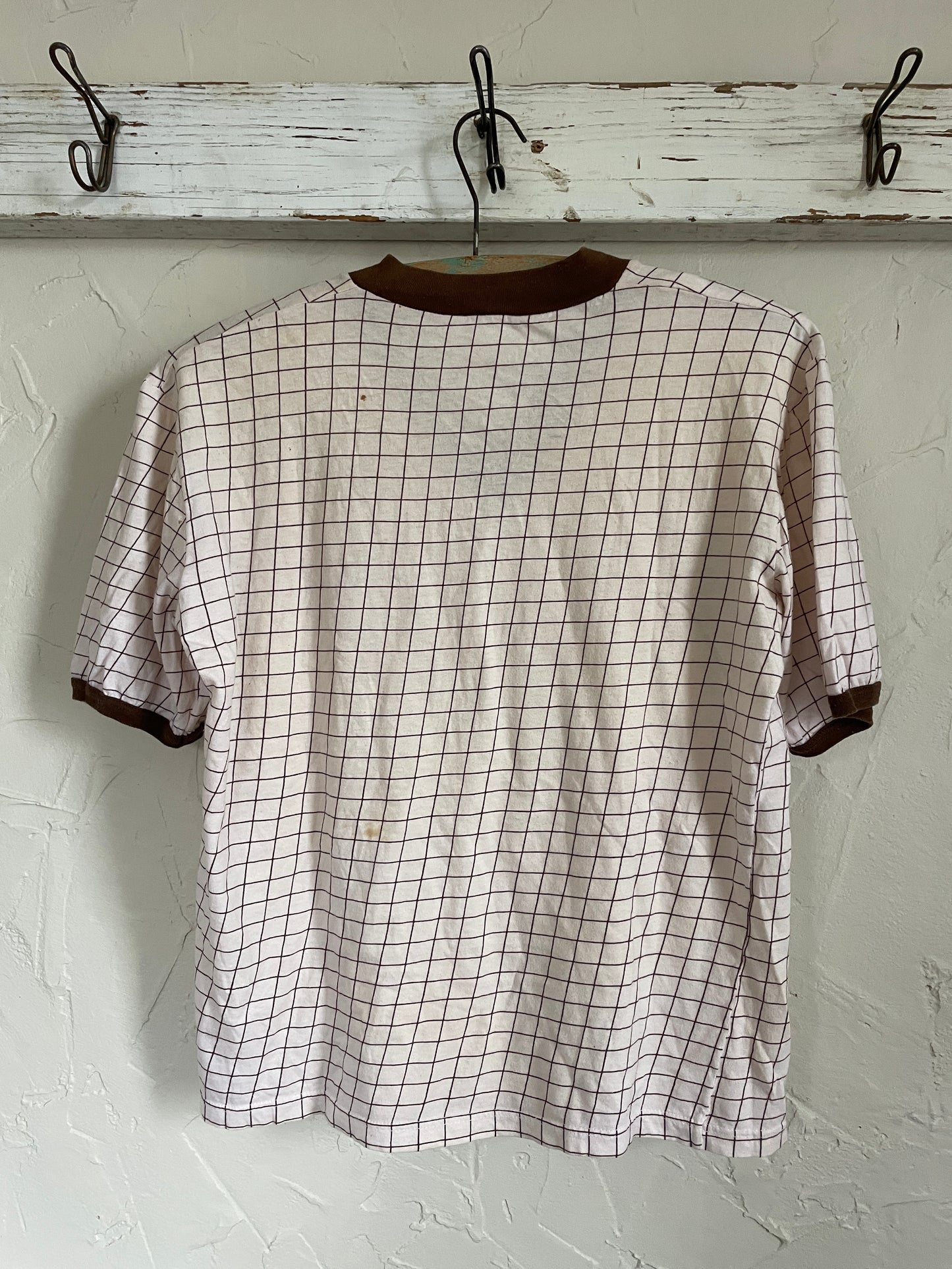 90s Brown Grid Tee