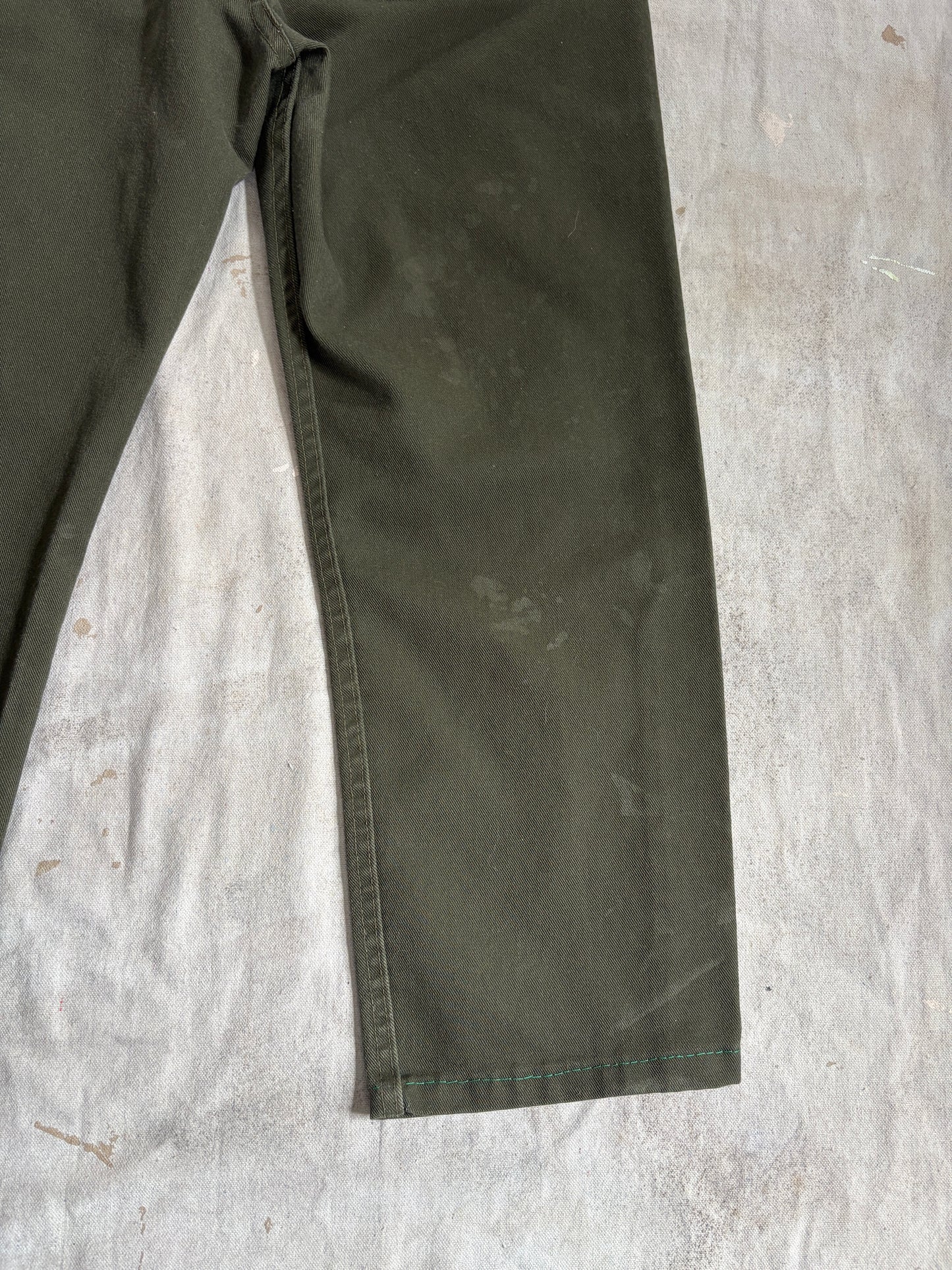 Vintage 80s Olive Green Jeans