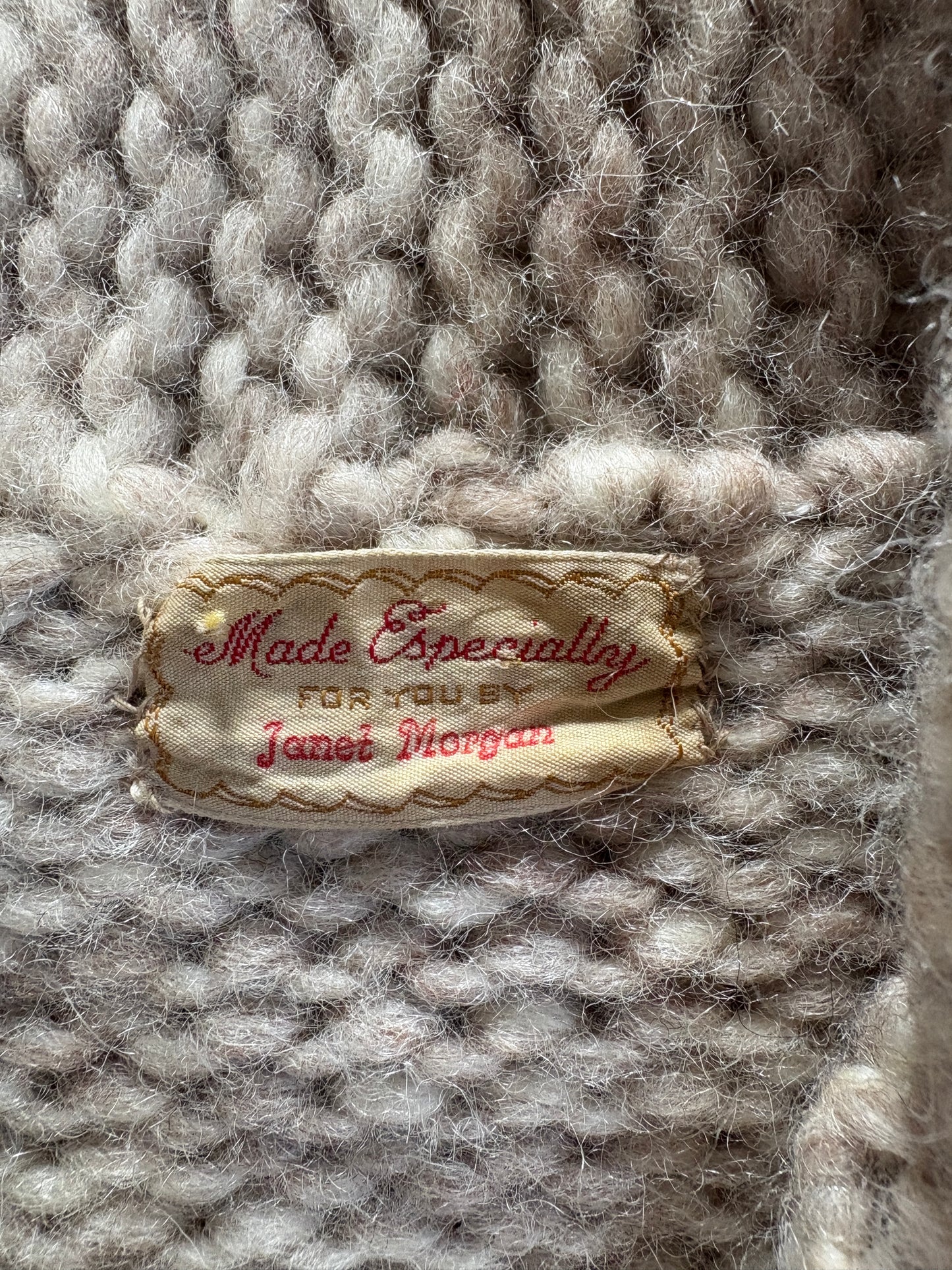 60s Hand Knit Cowichan Style Sweater