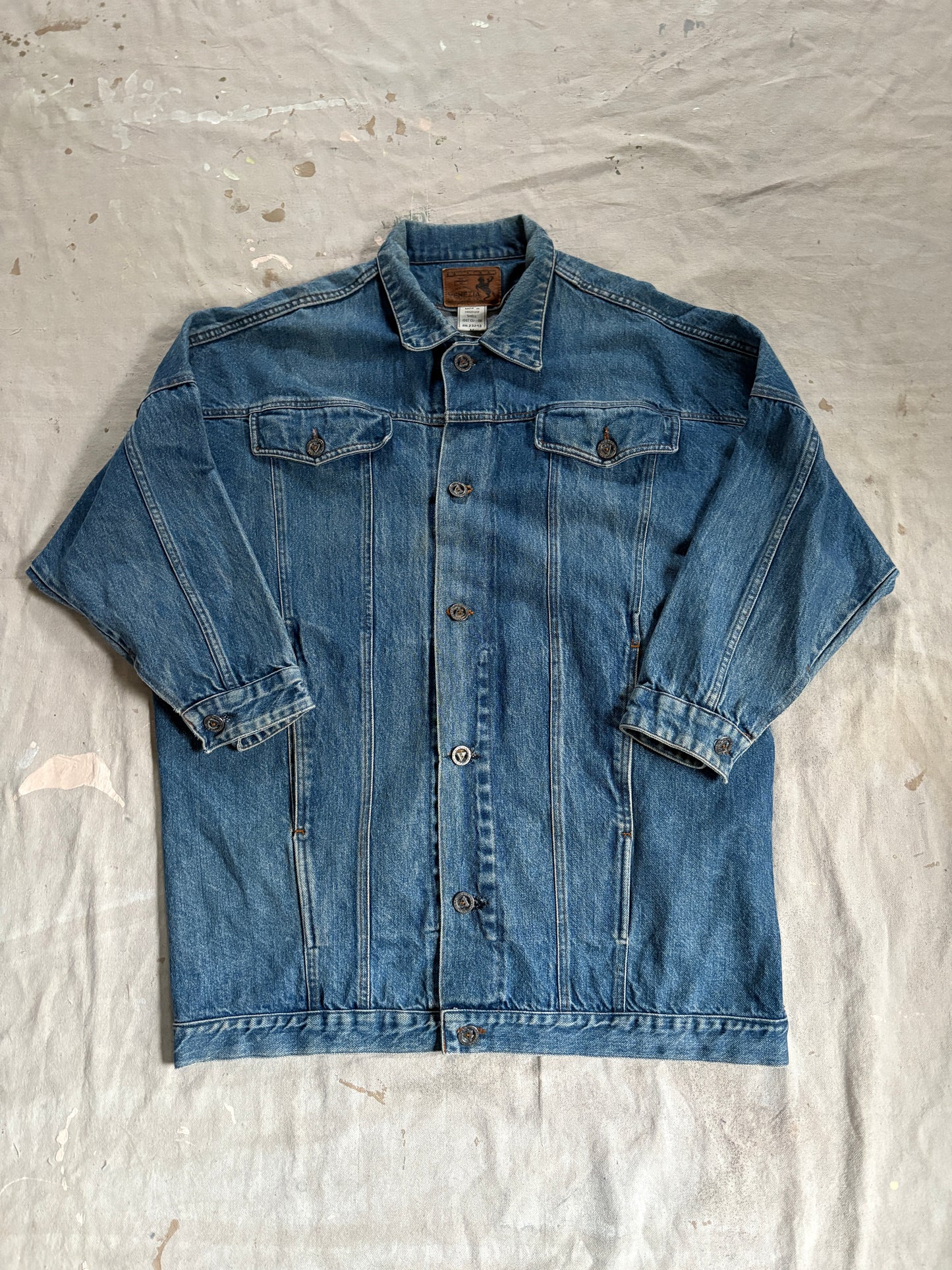 90s Long Denim Coat