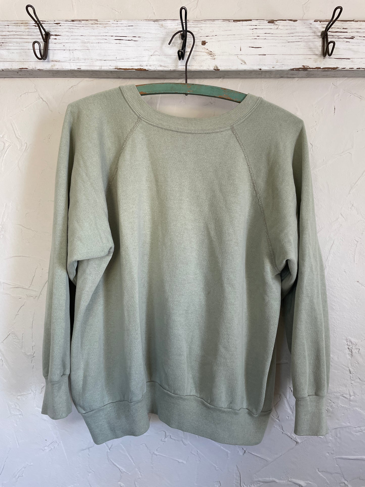 80s Pale Sage Green Sweatshirt