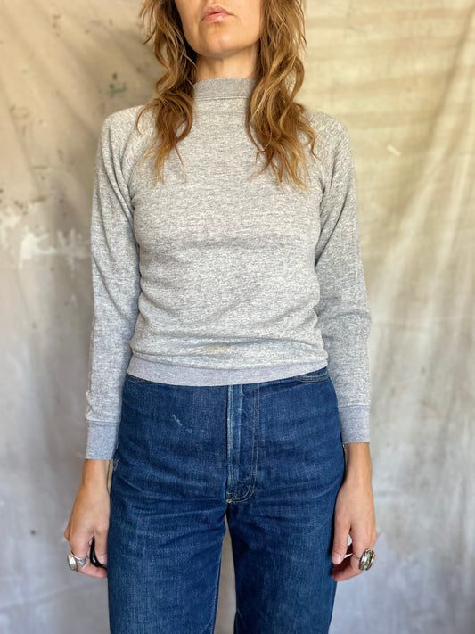 80s Blank Heather Gray Sweatshirt