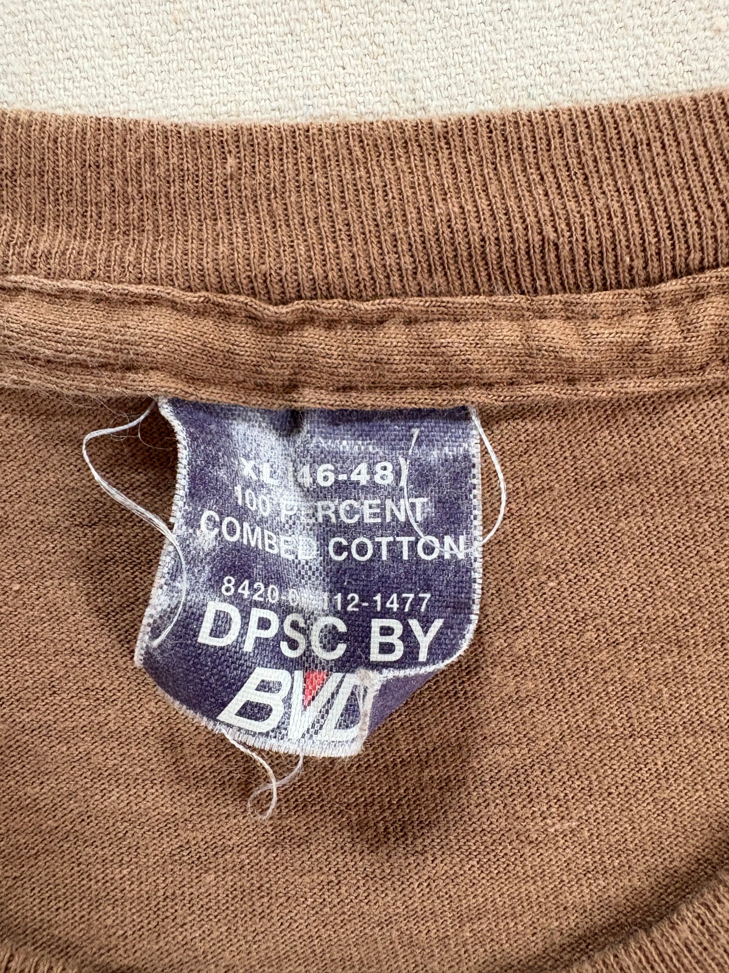 Vintage 90s Blank Brown Tee