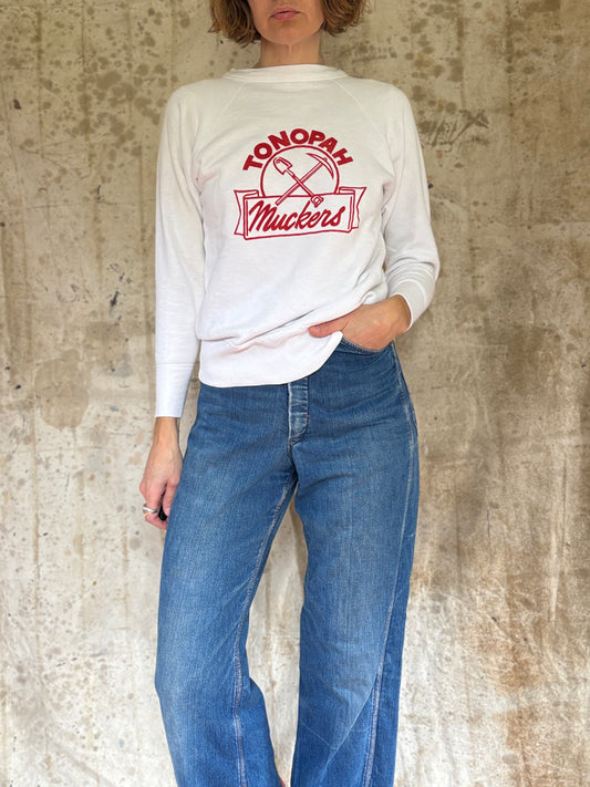 50s Hanes Wind Shield Tonopah Muckers Sweatshirt