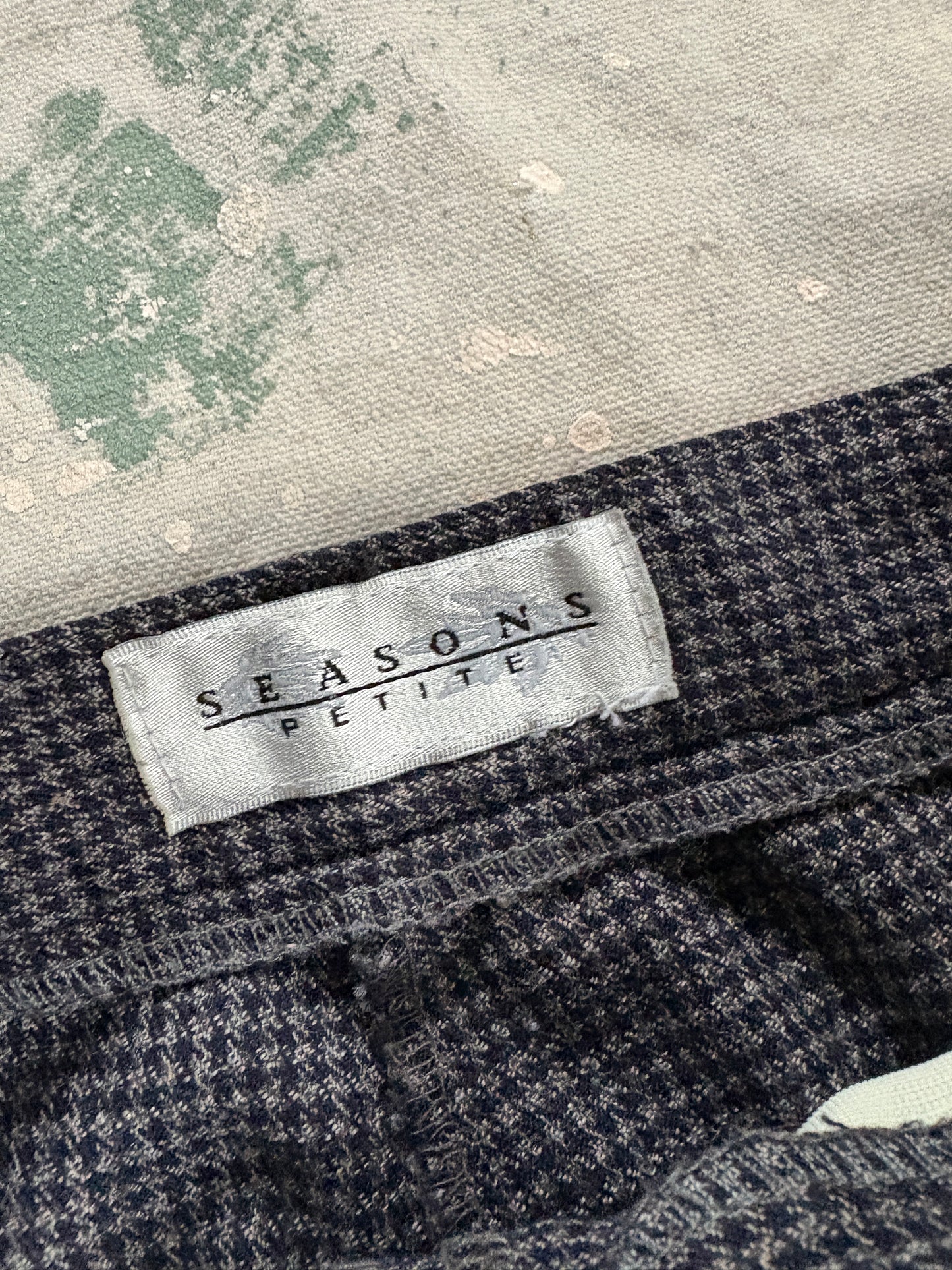 90s Pleated Houndstooth Slacks