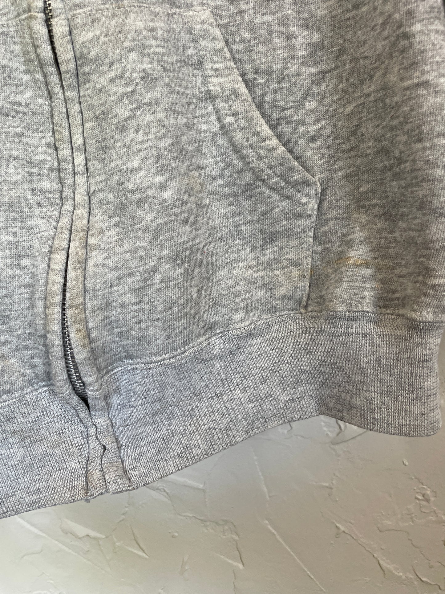 80s Blank Heather Grey Hoodie