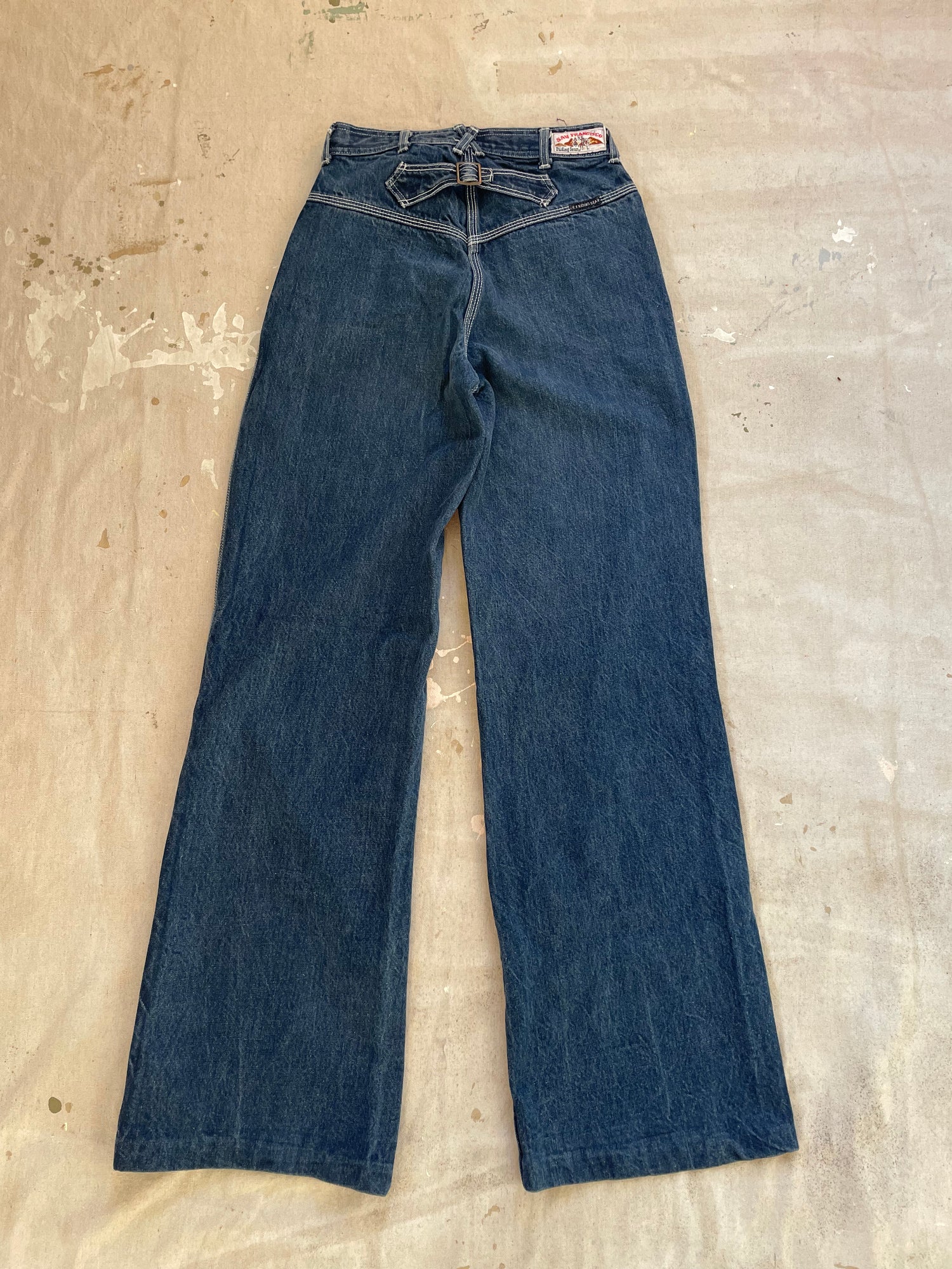 70s San Francisco Riding Gear Wide Leg Jeans – Double Barrel Dry Goods