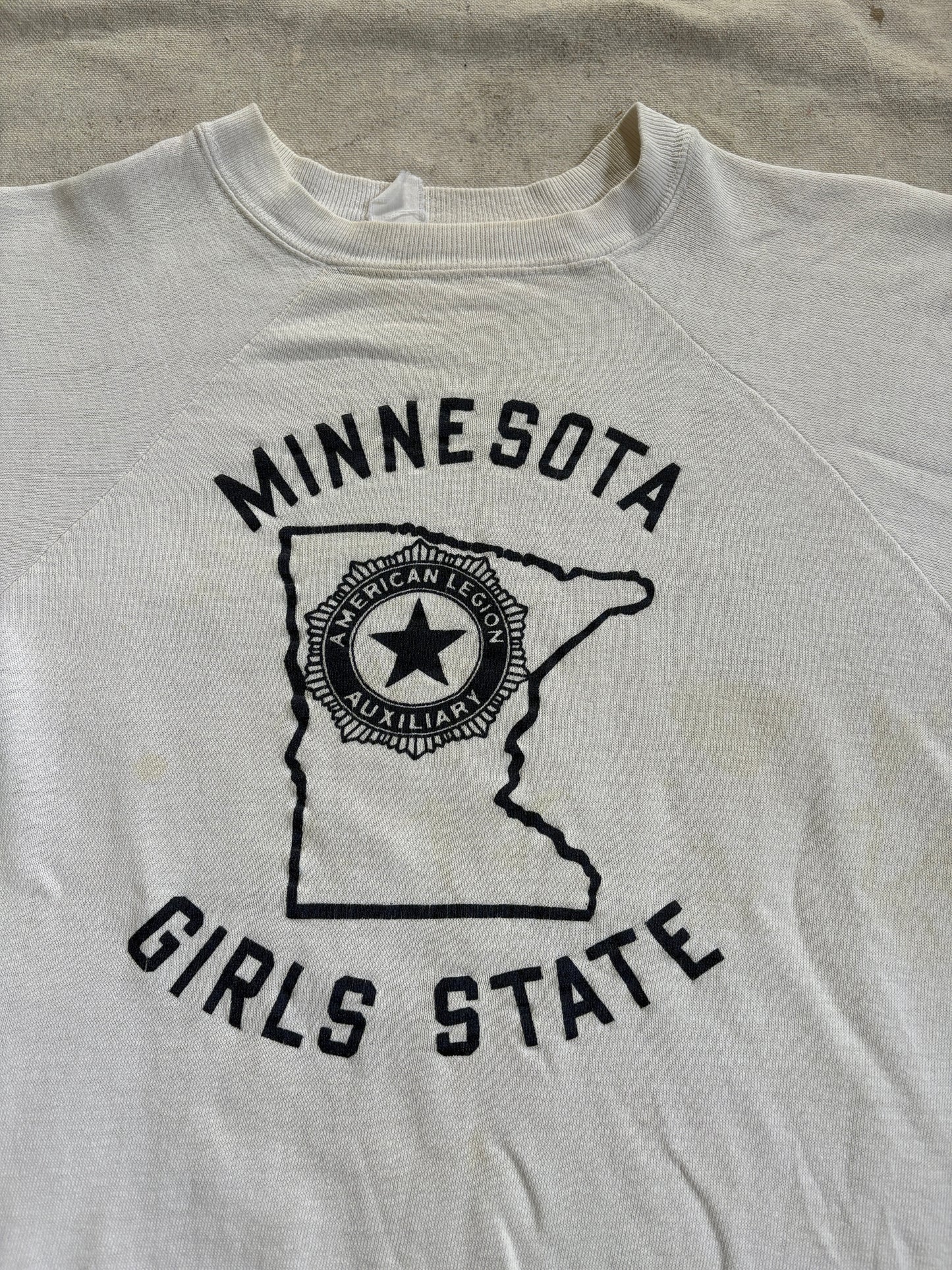 Vintage 70s Minnesota Girls State American Legion Sweatshirt