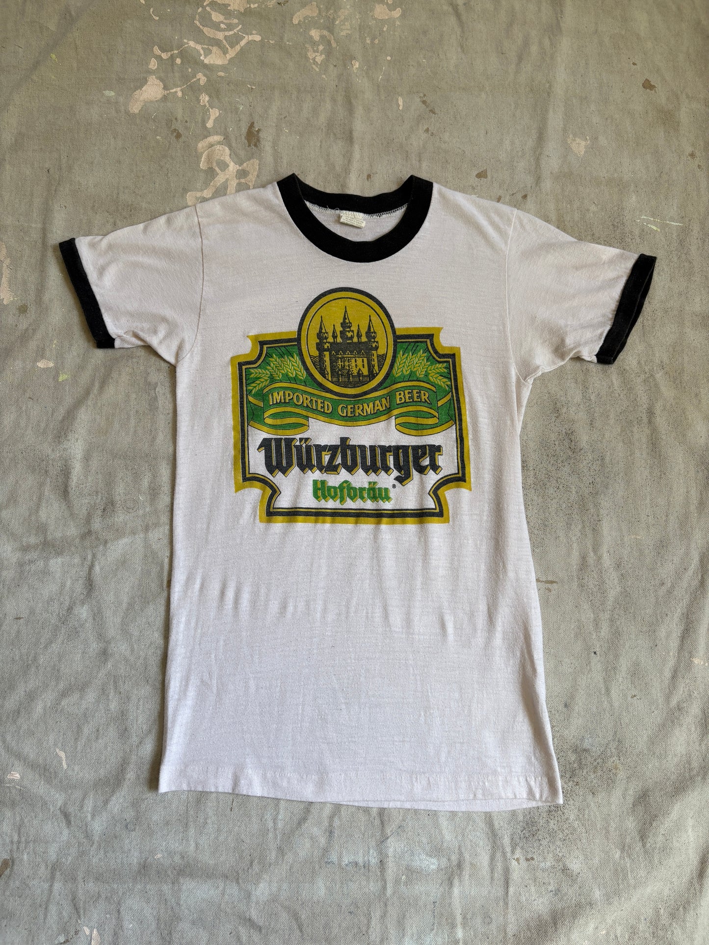 80s Wurzburger Hafbrau German Beer Tee