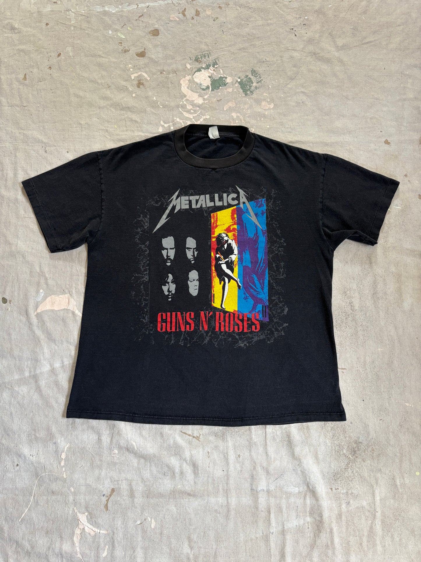 Vintage ‘92 Metallica, Guns N’ Roses, Faith No More Tour Tee