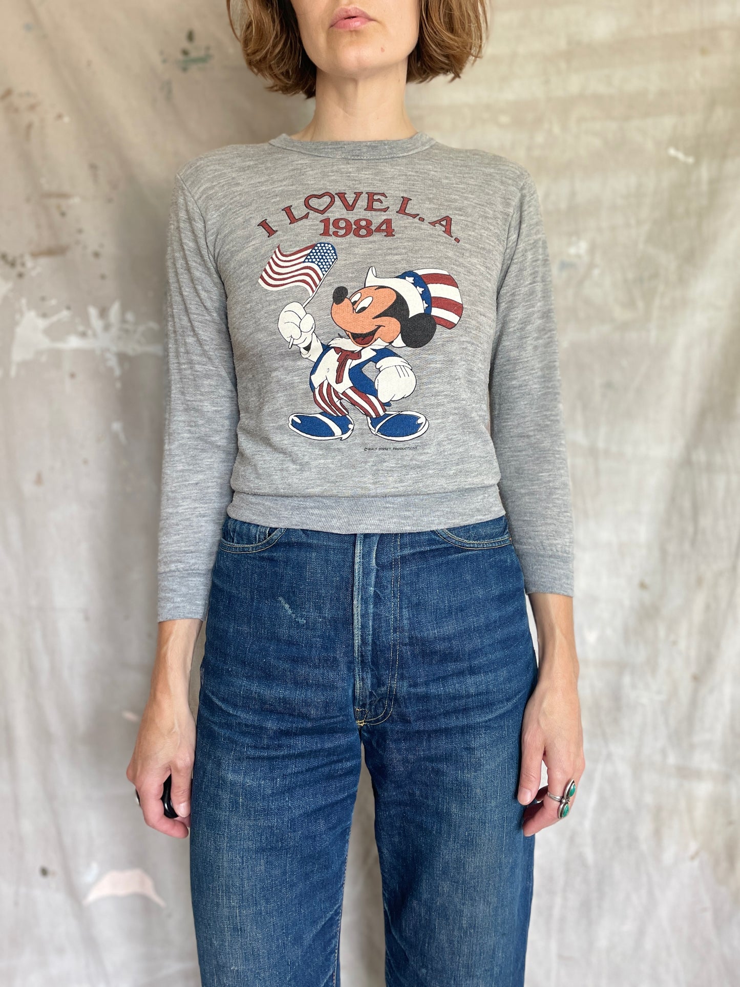 80s I Love LA Mickey Mouse Sweatshirt