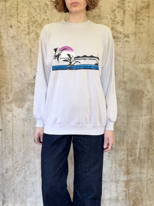 80s Breckenridge Colorado Flying Geese Sweatshirt