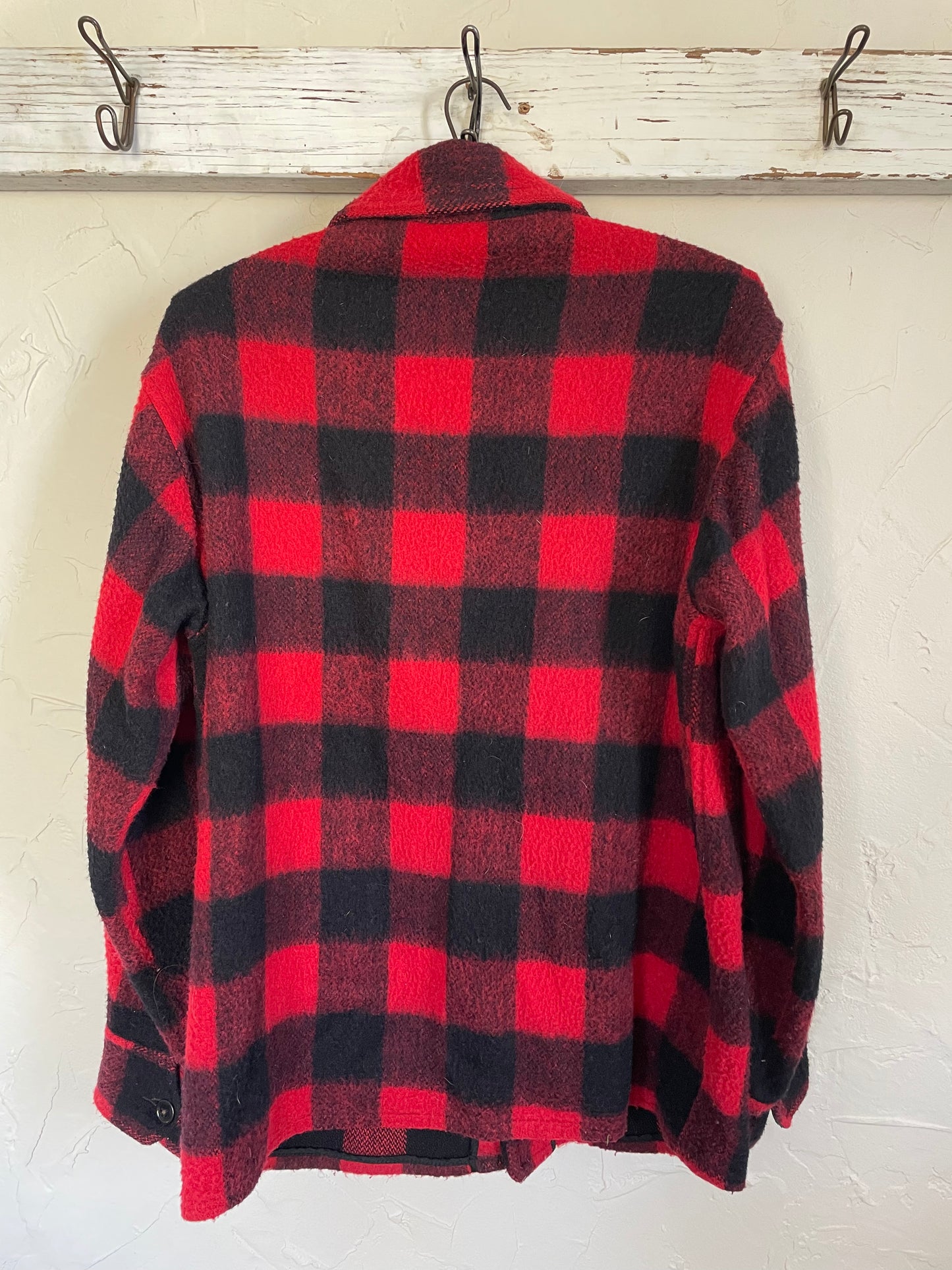 60s Penney’s Buffalo Plaid Wool Shirt Jacket
