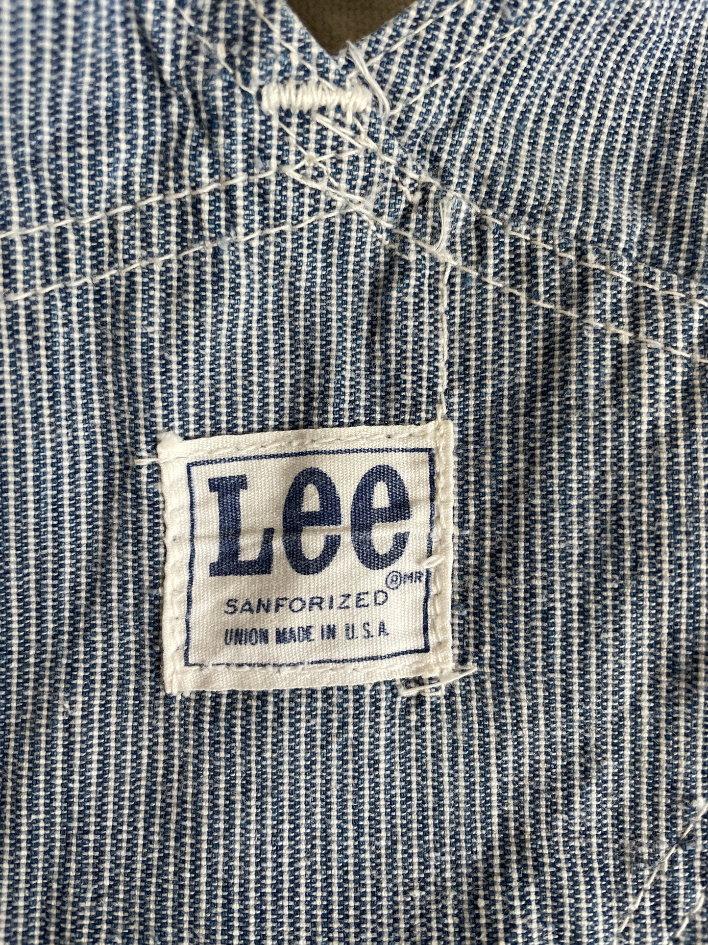 80s Striped Lee Overalls