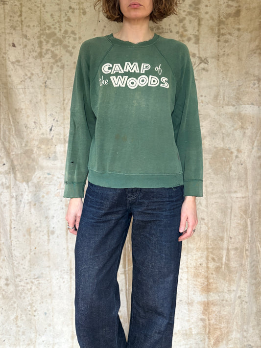70s Champion Camp Of The Woods Sweatshirt