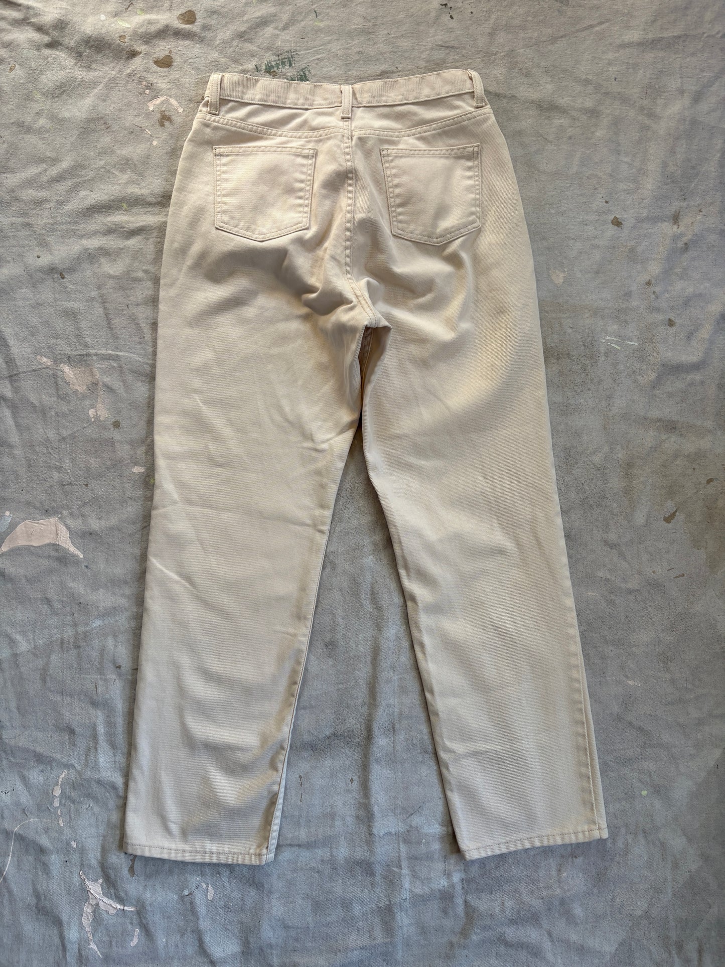 Vintage 90s LL Bean Ecru Jeans 30x30