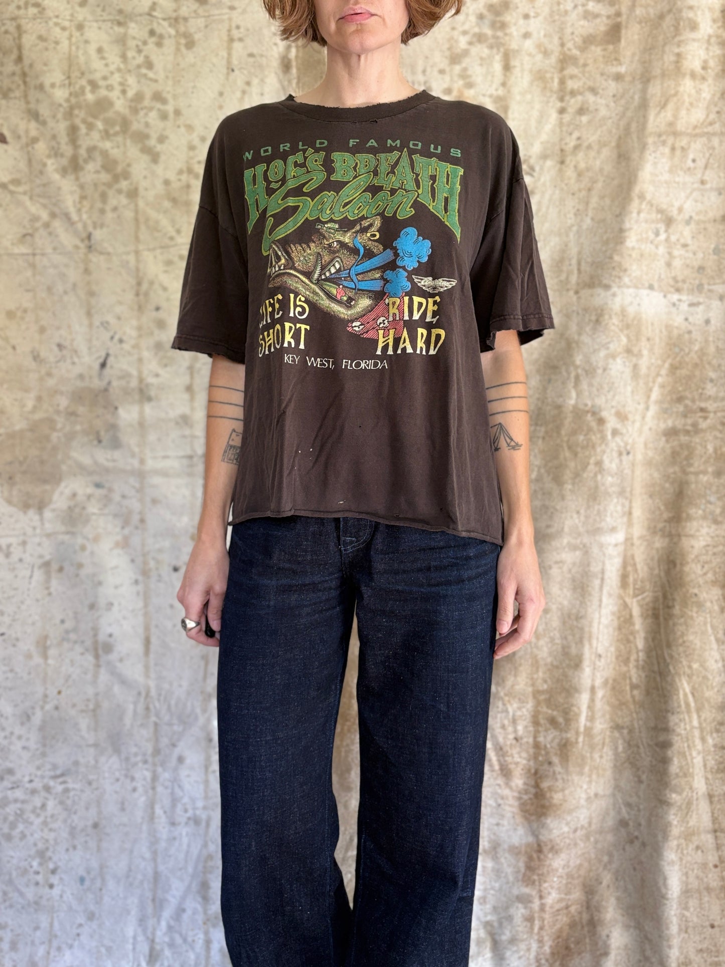 90s Hogs Breath Saloon Key West Florida Tee