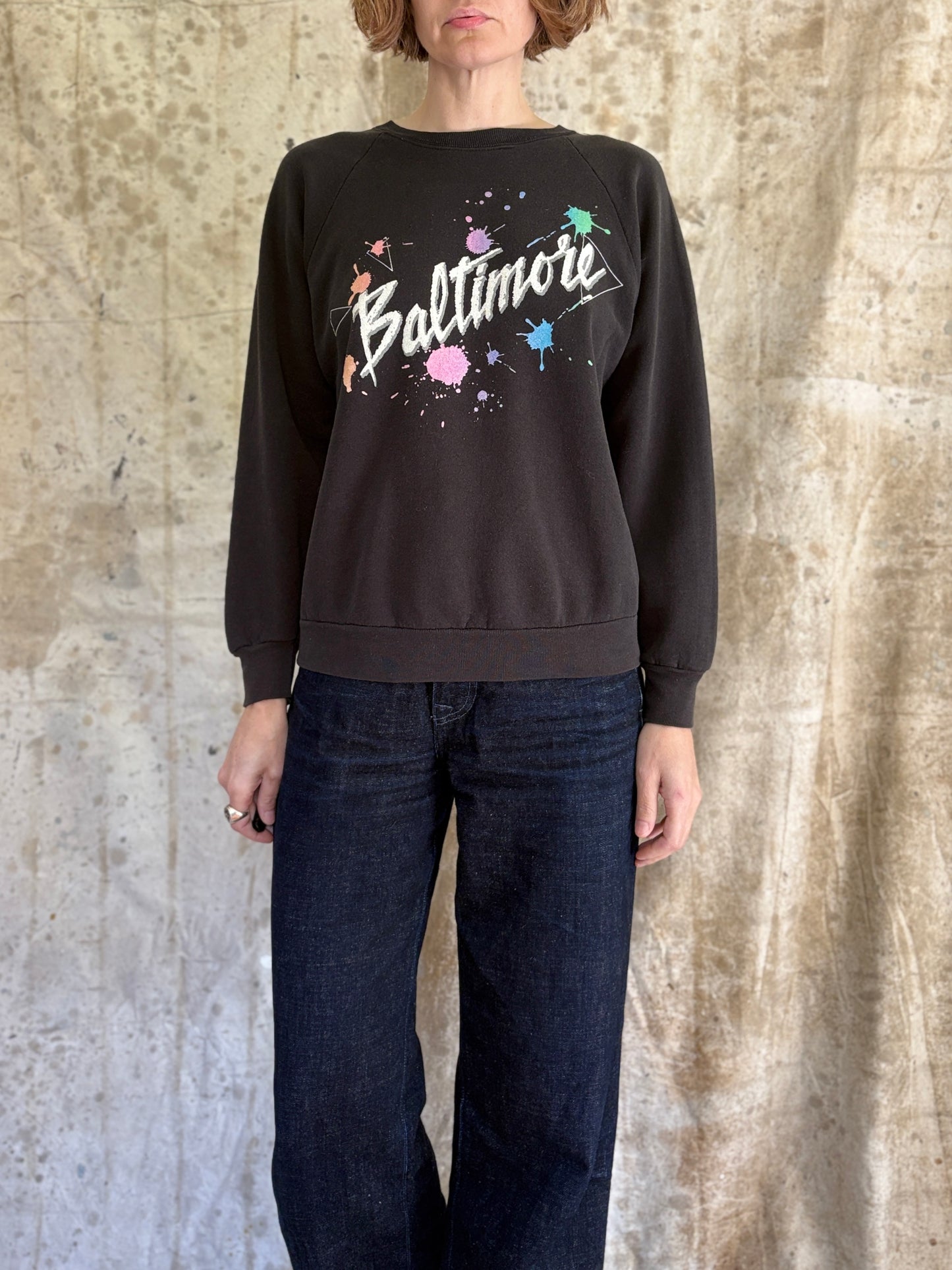 80s/90s Baltimore Paint Splatter Sweatshirt