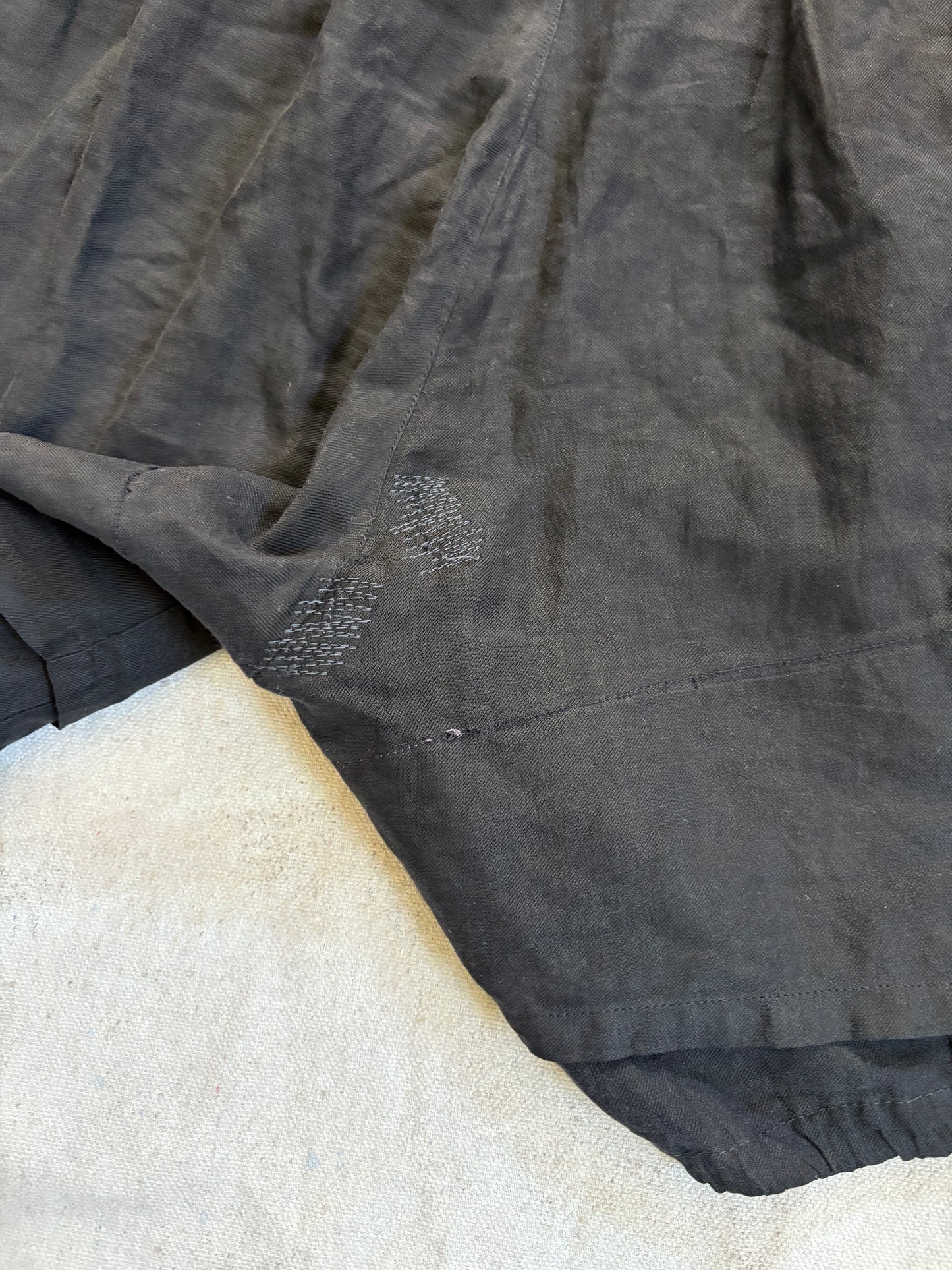Vintage 30s Fall Front Black Gym Shorts