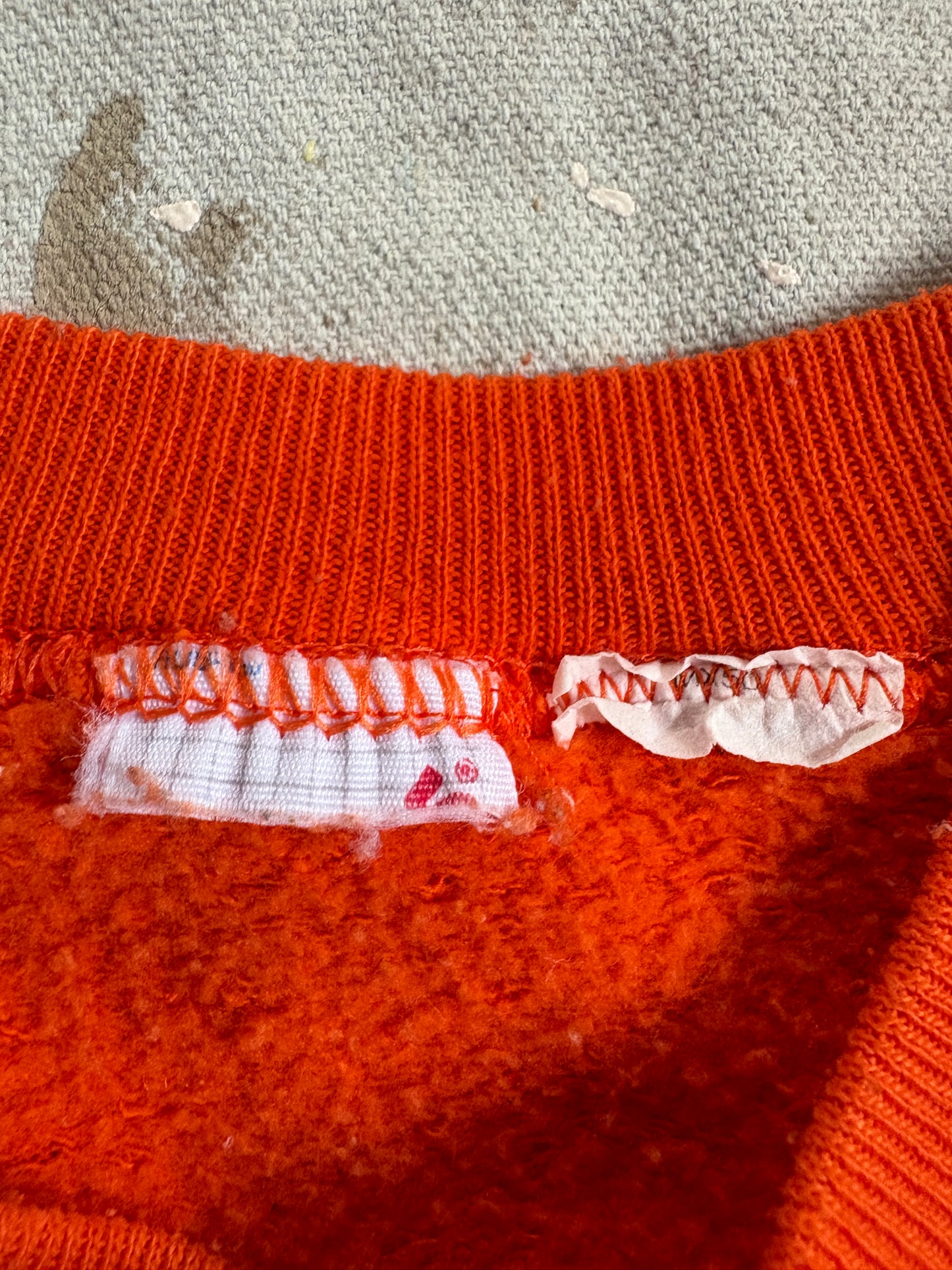 Vintage 80s Blank Orange Sweatshirt