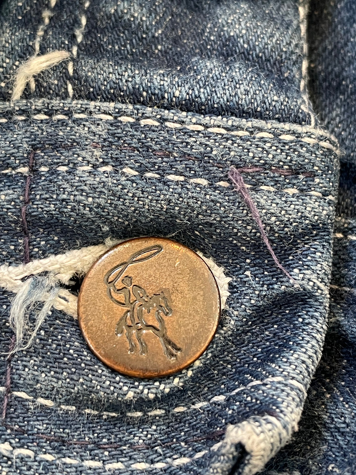 70s San Francisco Riding Gear Wide Leg Jeans