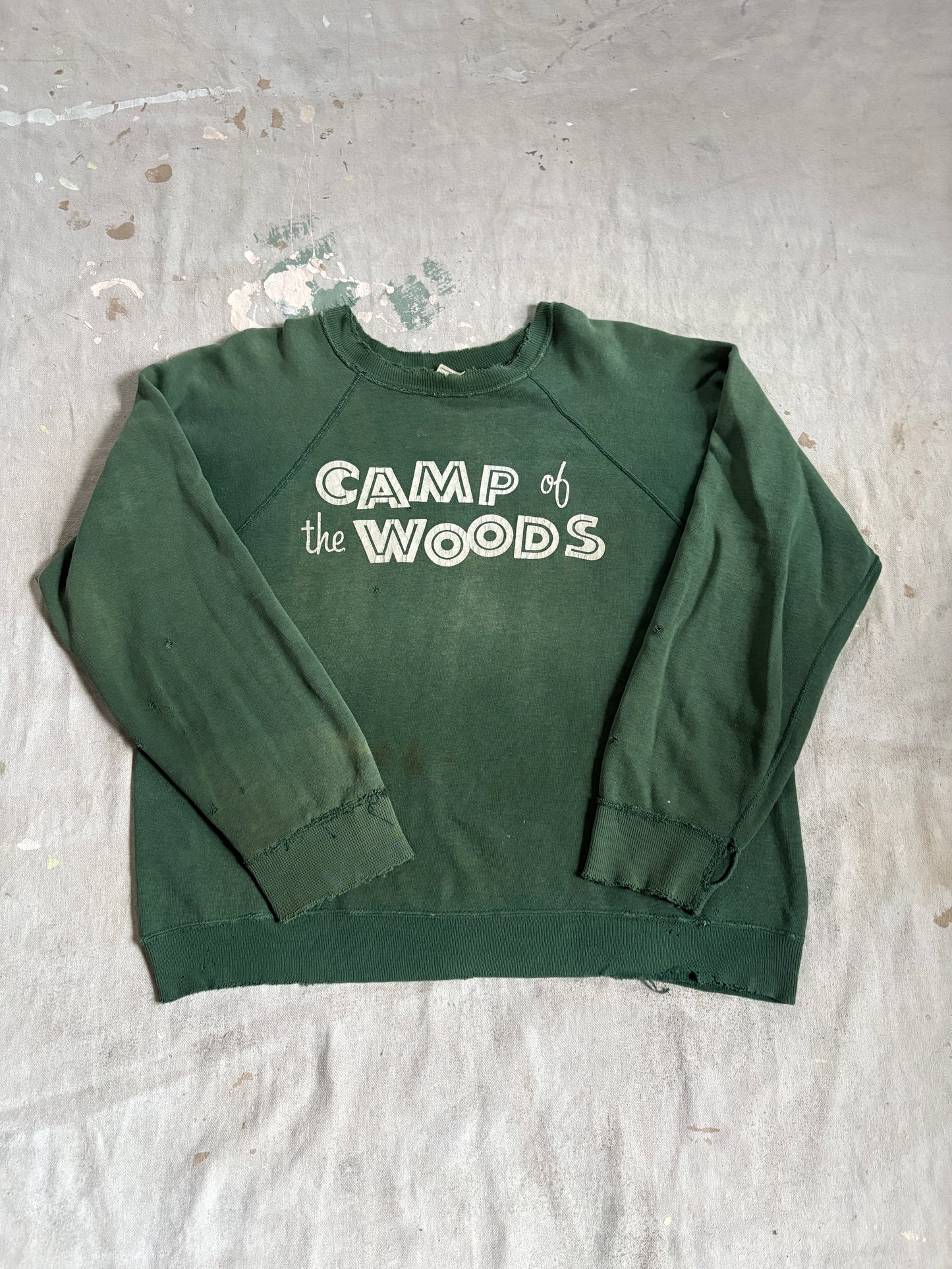 70s Champion Camp Of The Woods Sweatshirt