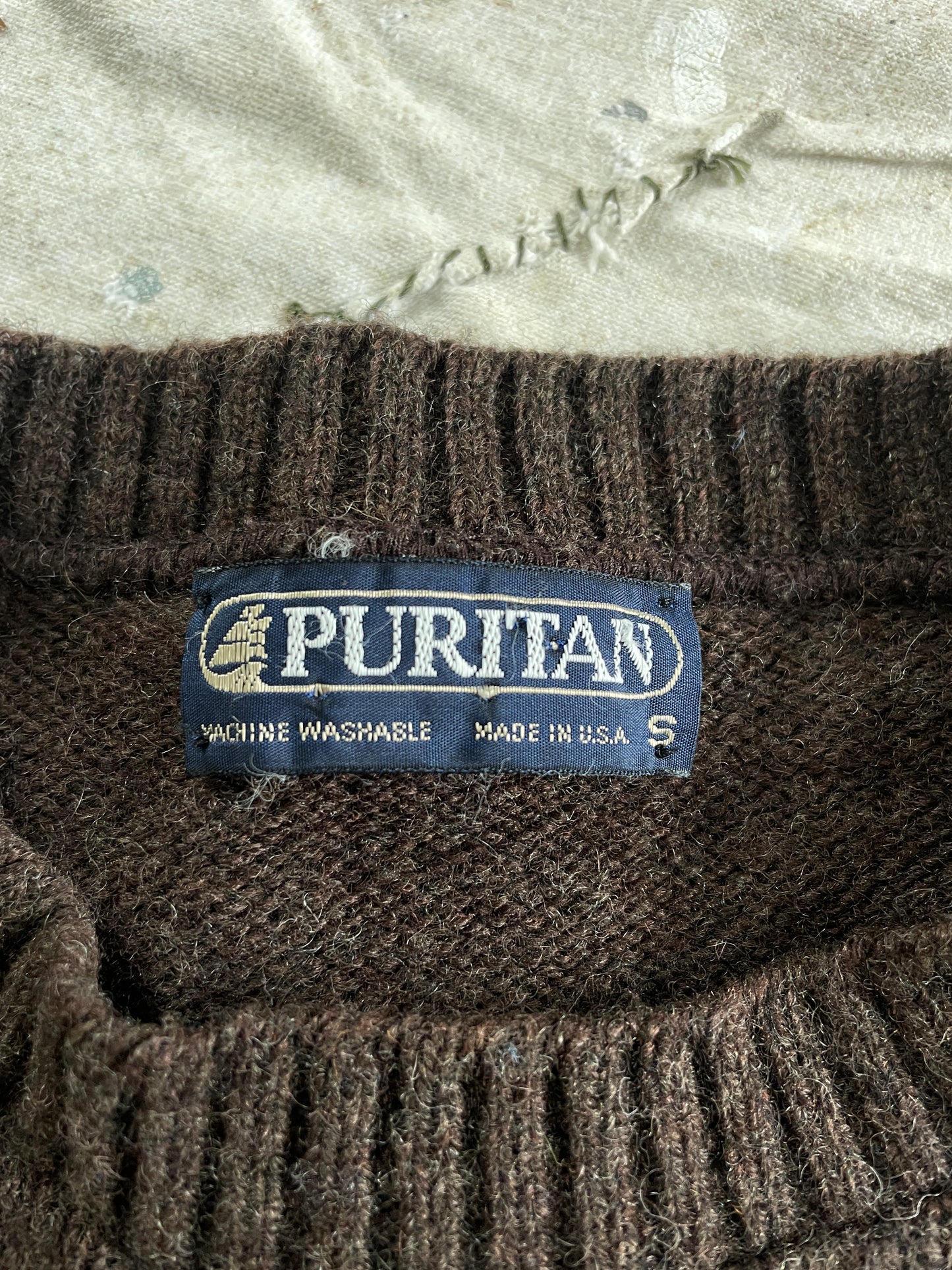 80s Brown Puritan Sweater