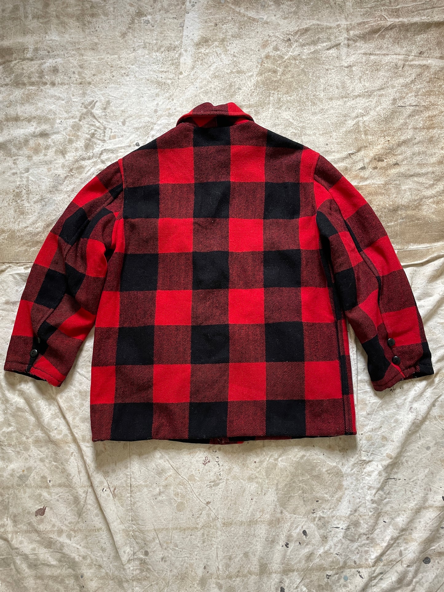 70s Buffalo Plaid Coat