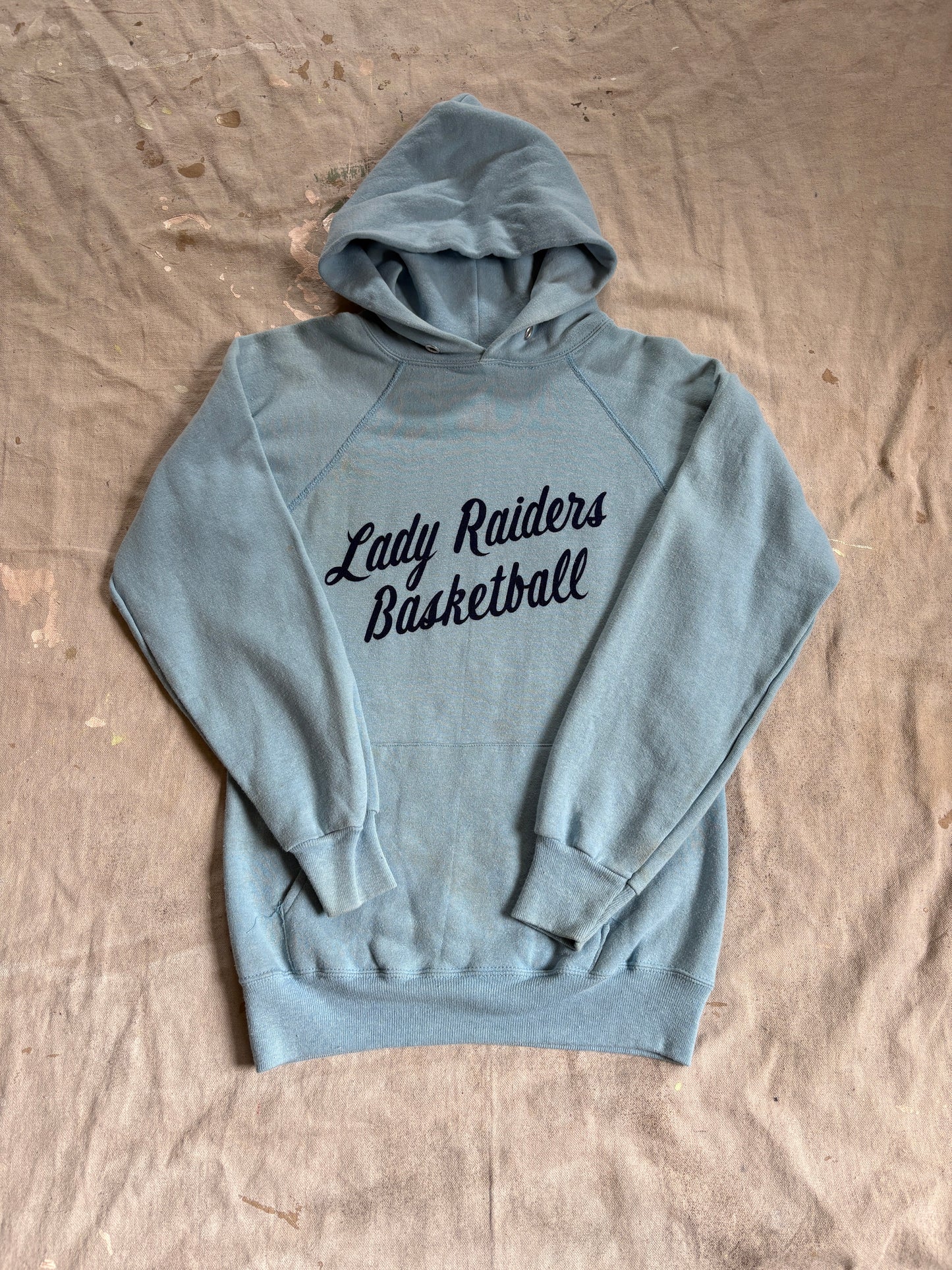 80s Champion Lady Raiders Basketball Hoodie Sweatshirt