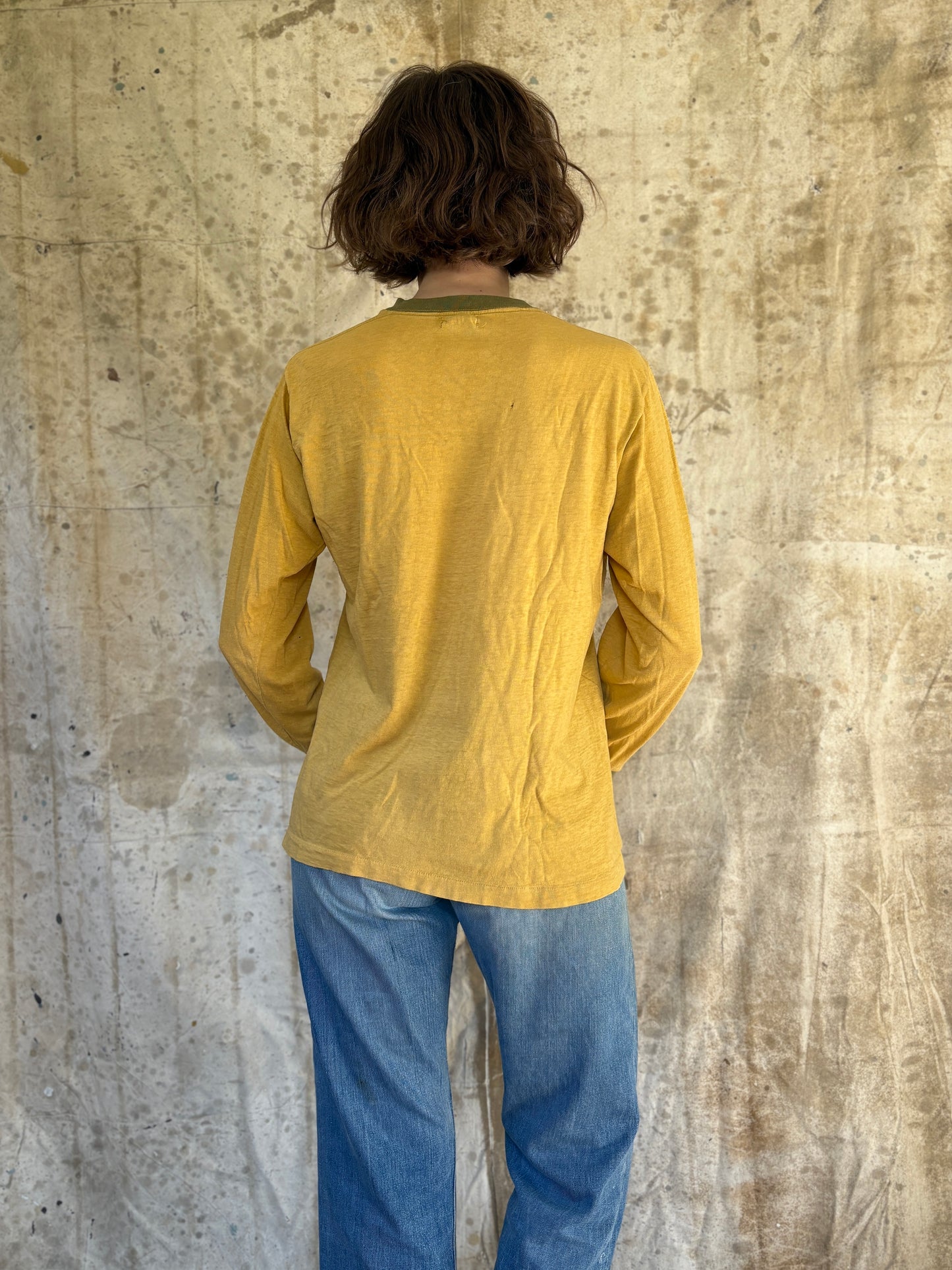 Vintage 60s Brent Two Tone Long Sleeve Tee