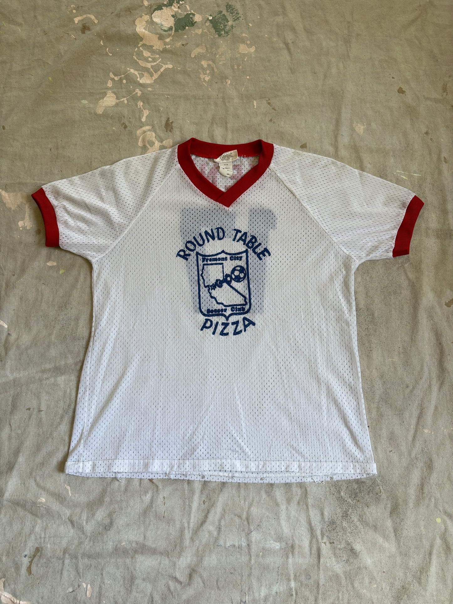 80s Round Table Pizza Mesh Jersey Tee