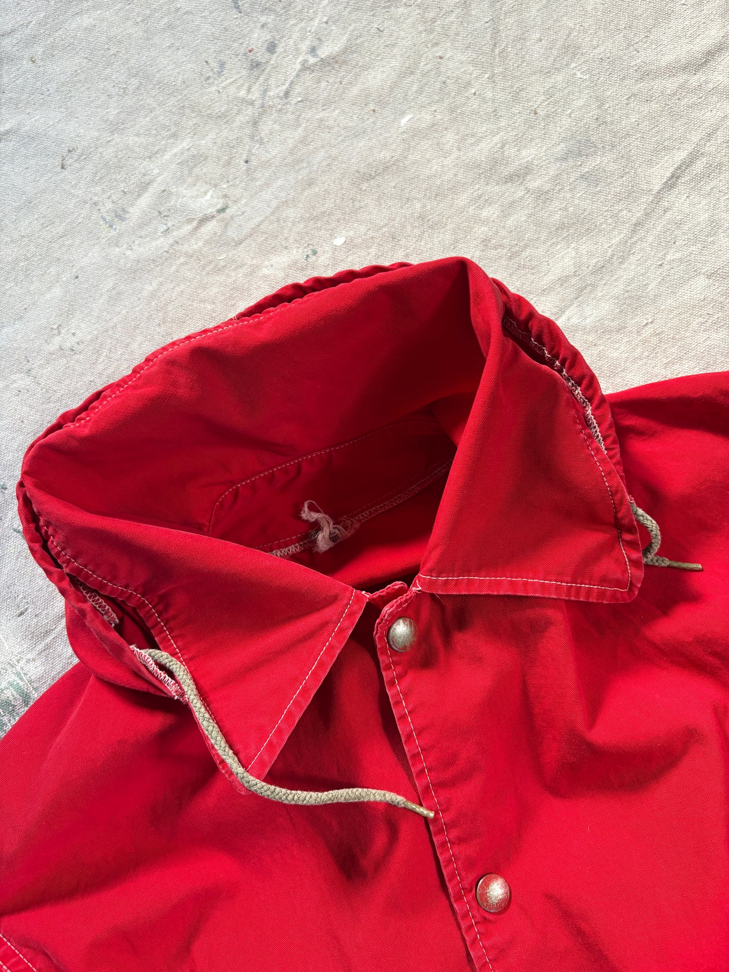 50s Red Hooded Coat