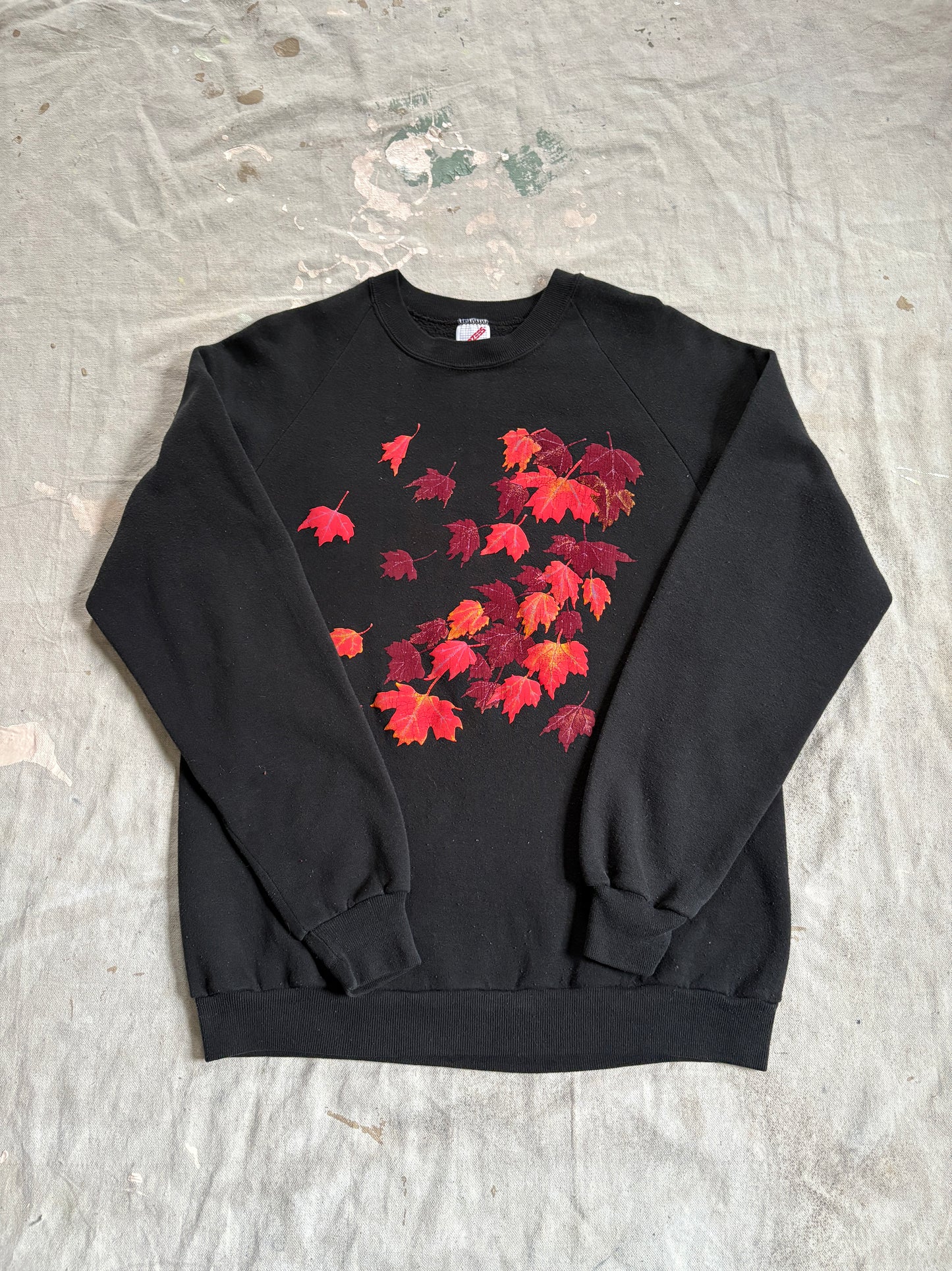 Vintage 80s Fall Leaves Sweatshirt