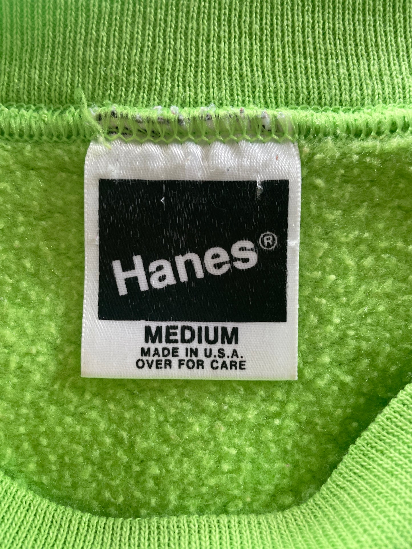 80s Blank Bright Green Sweatshirt