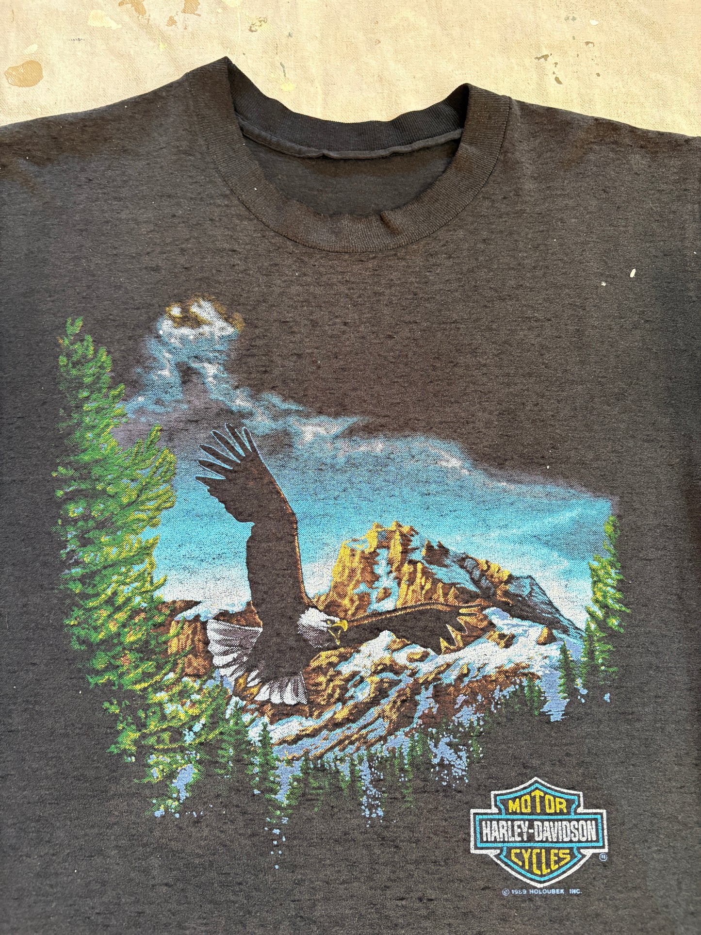 Vintage 80s Harley Davidson Soaring Eagle Tee