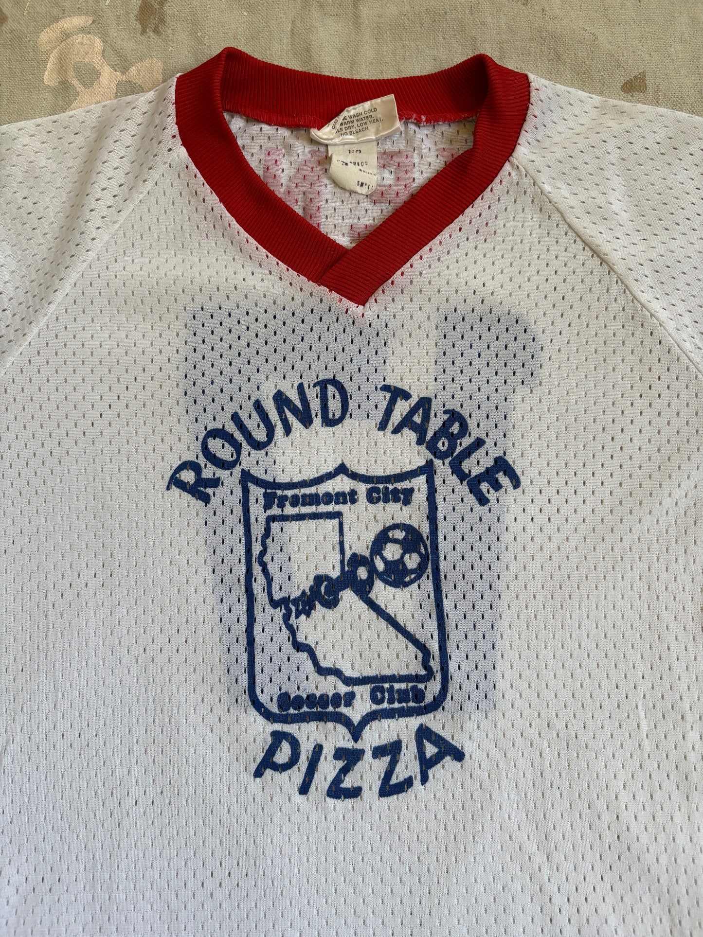 80s Round Table Pizza Mesh Jersey Tee