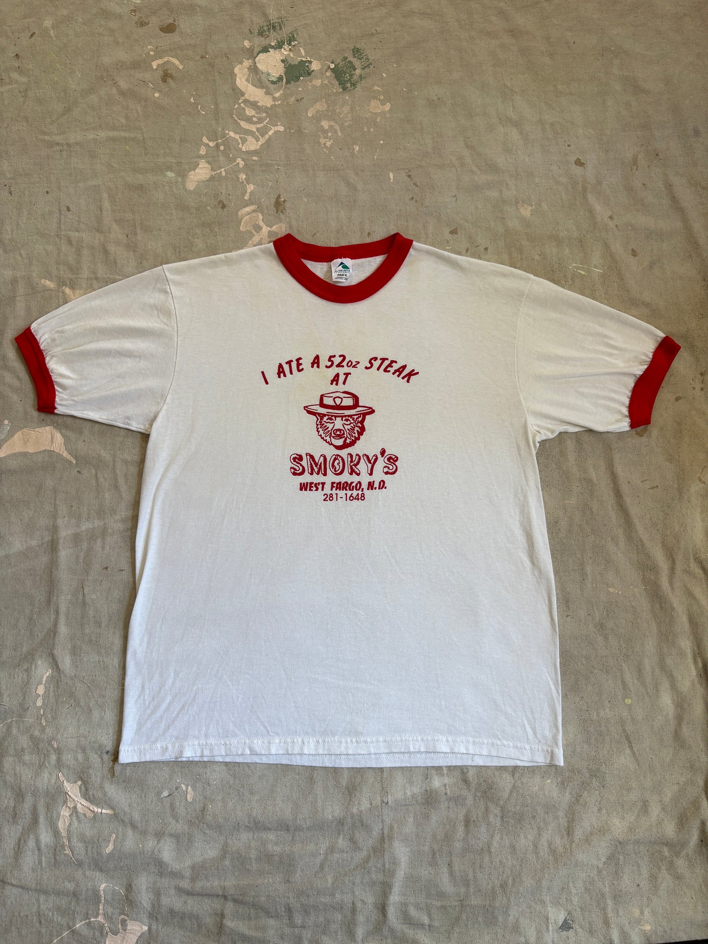Vintage 90s Smoky’s Steak Diner Fargo ND Tee