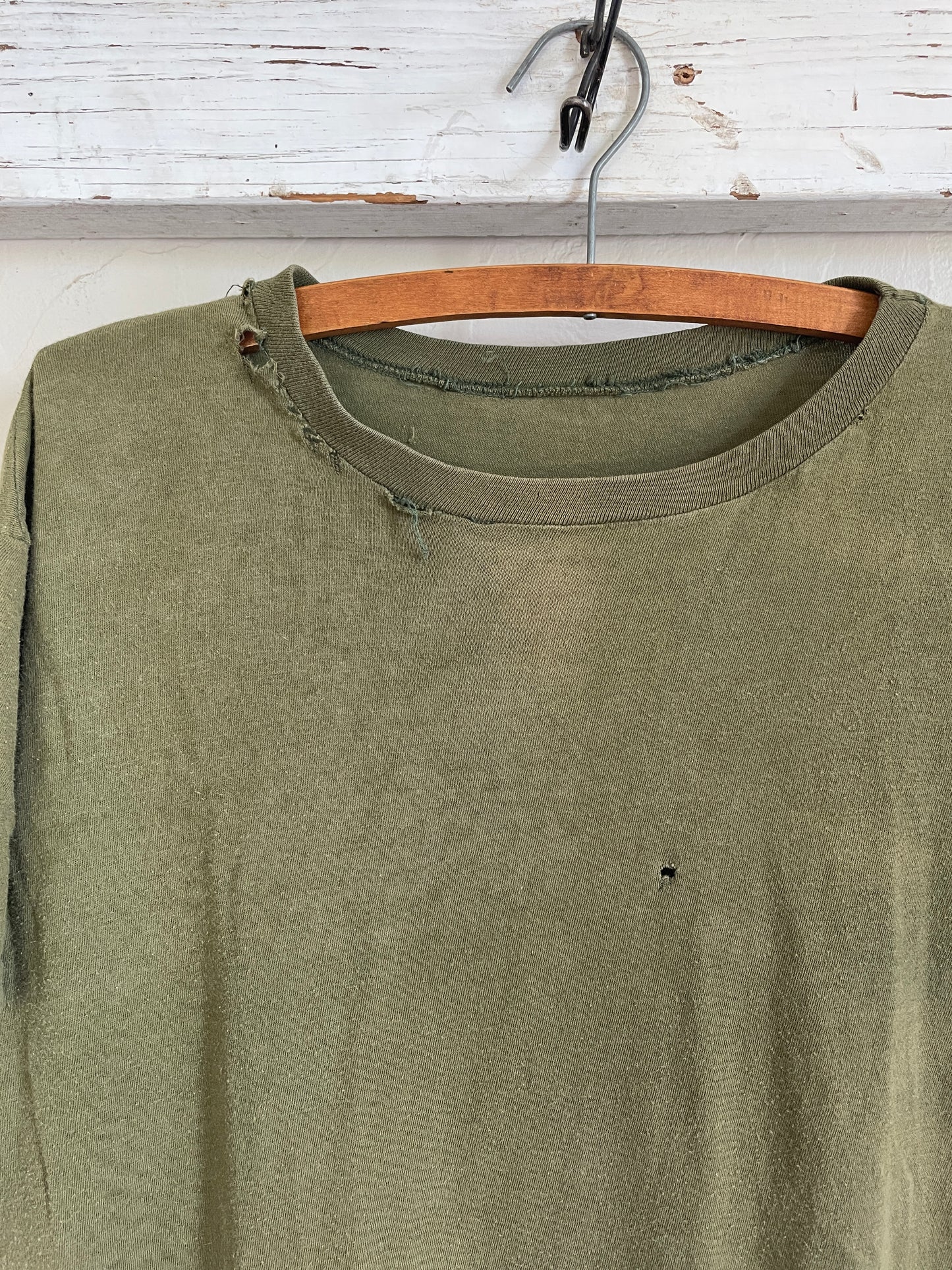 70s Blank Army Green Tee