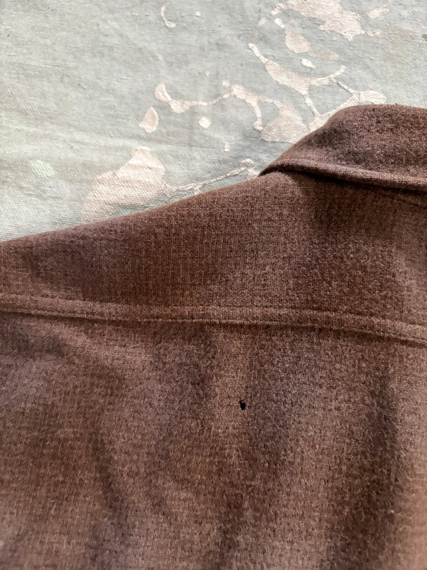 60s Brown Plaid Pendleton Shirt